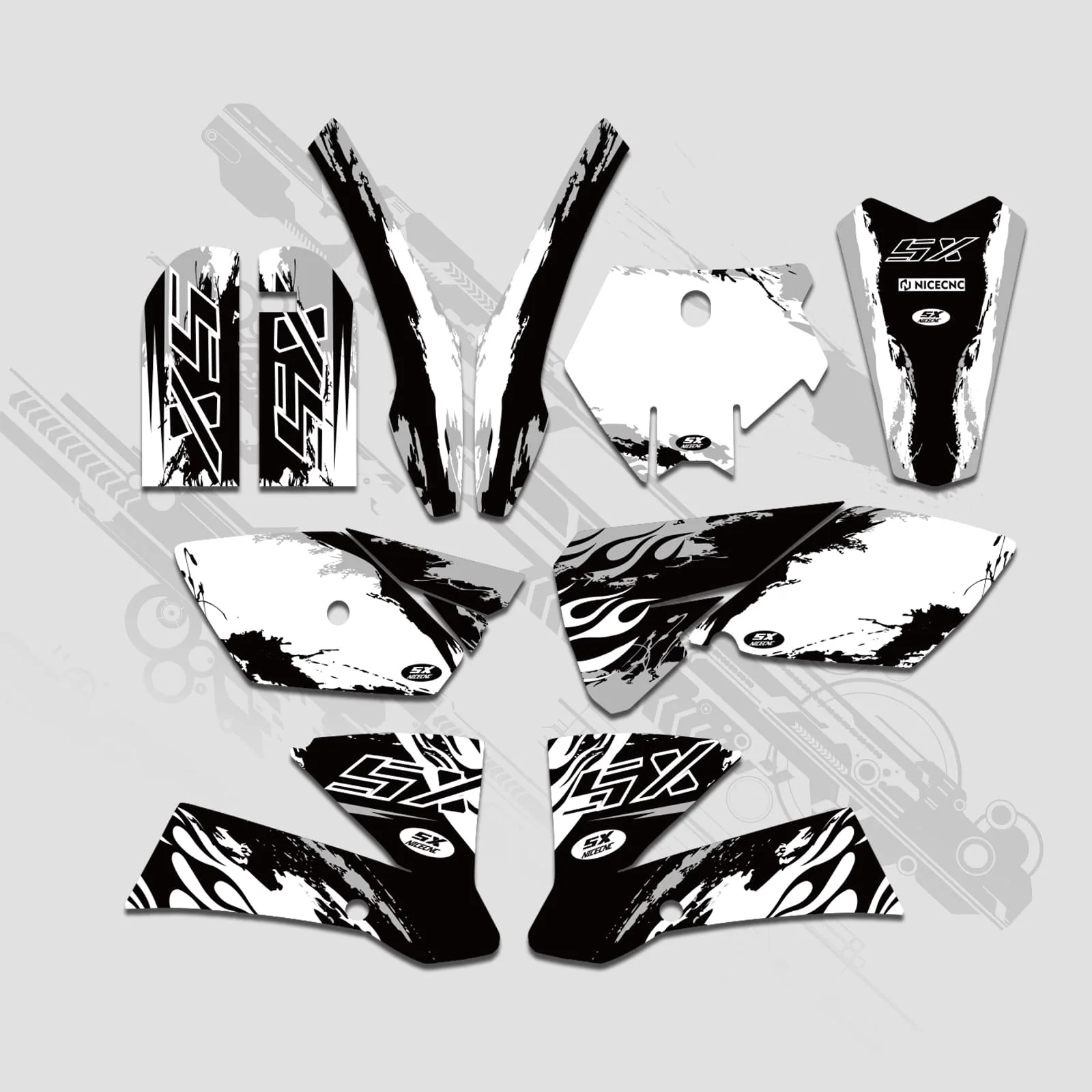 Full Graphics Decals Stickers Kit For KTM SX 85-105 2003-2005 - Image 6