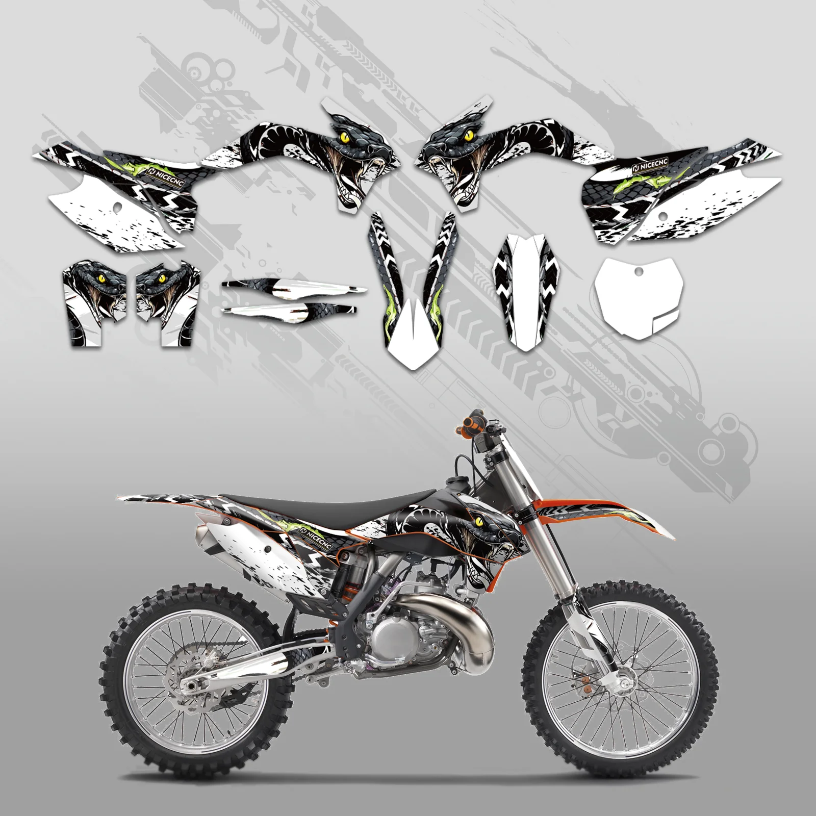 Full Graphics Decals Stickers Kit For KTM SX XC 125-450F 13-15 EXC XC-W XCF-W 14 - Image 5