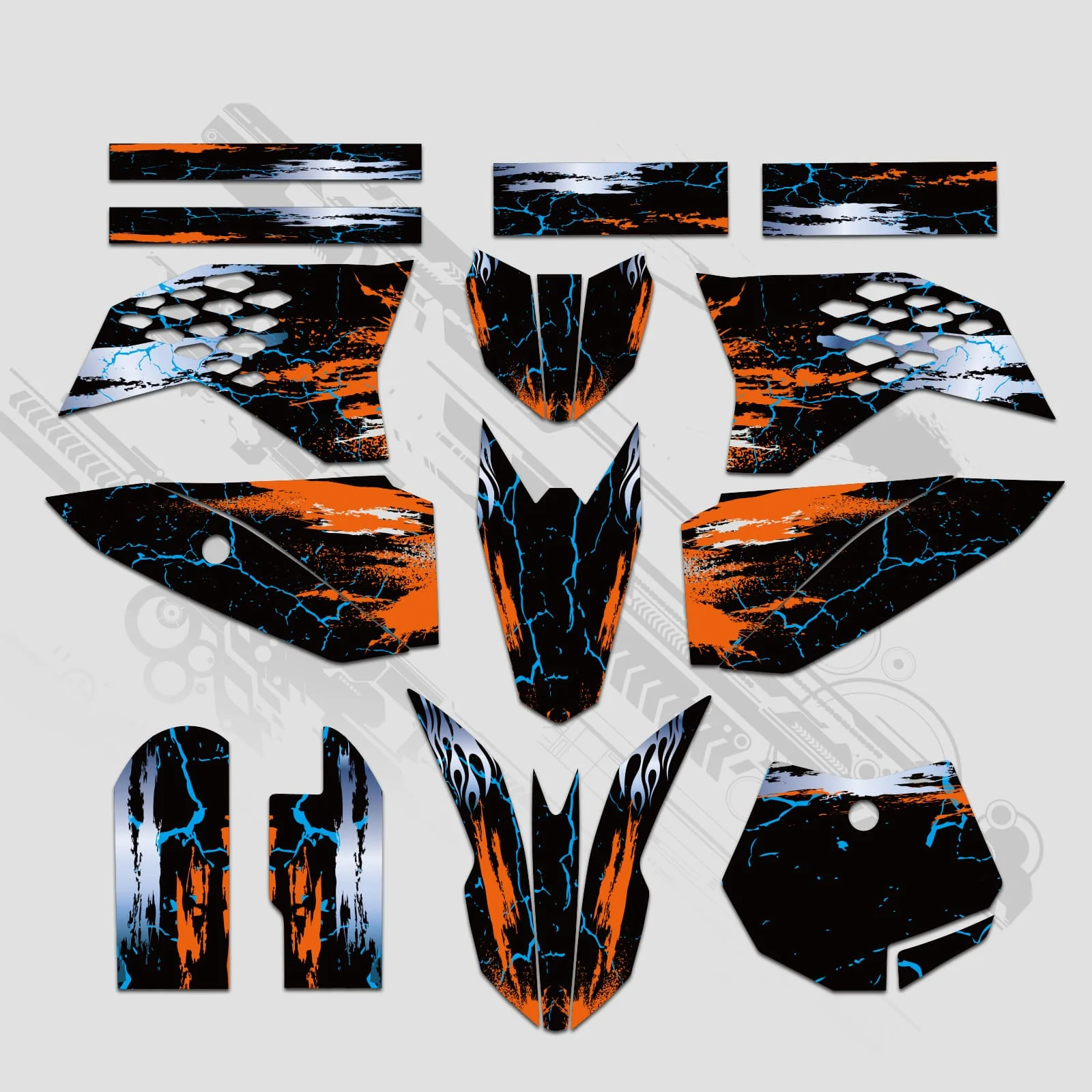 Full Graphics Decals Stickers Kit For KTM SX50 2009-2015 - Image 3