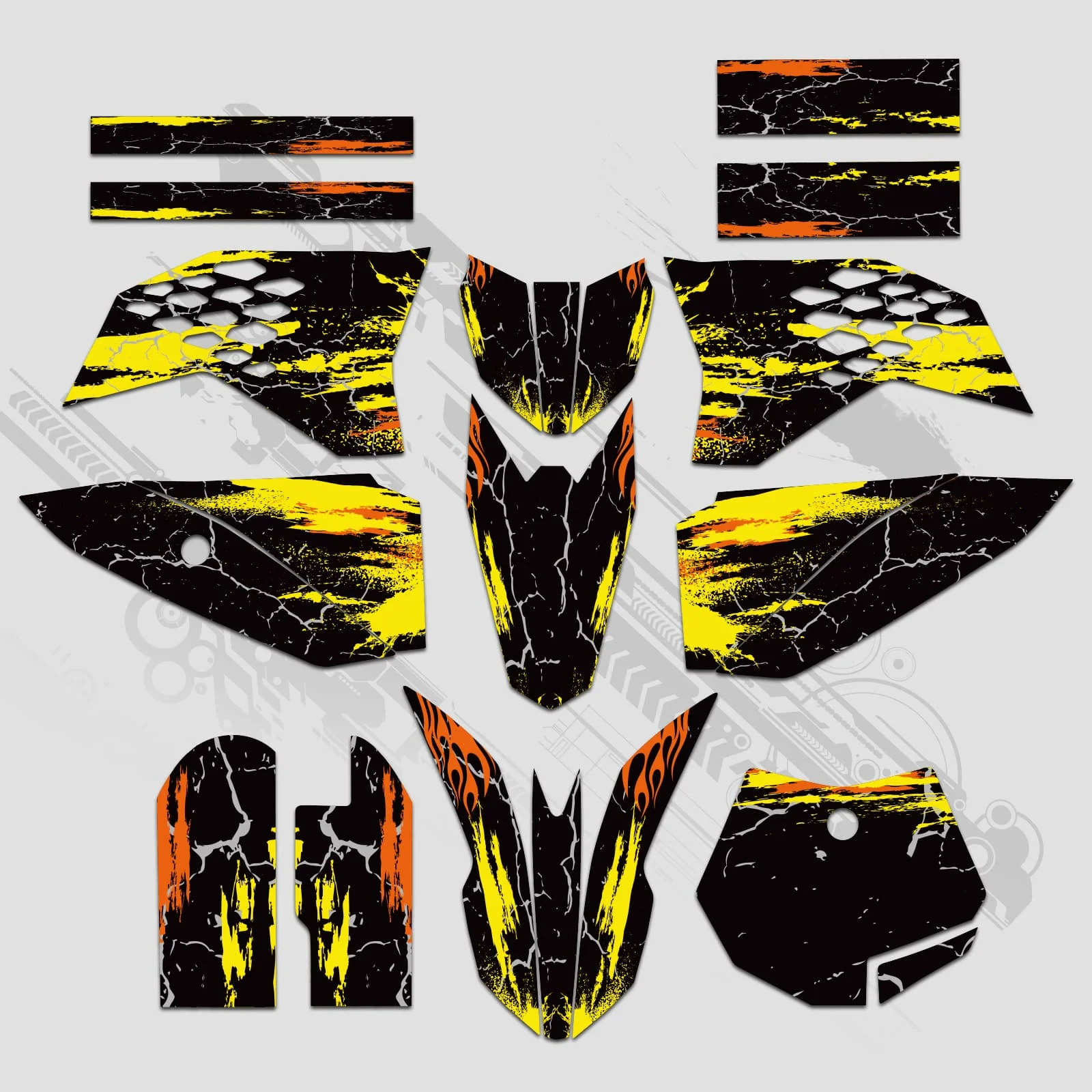 Full Graphics Decals Stickers Kit For KTM SX50 2009-2015 - Image 6