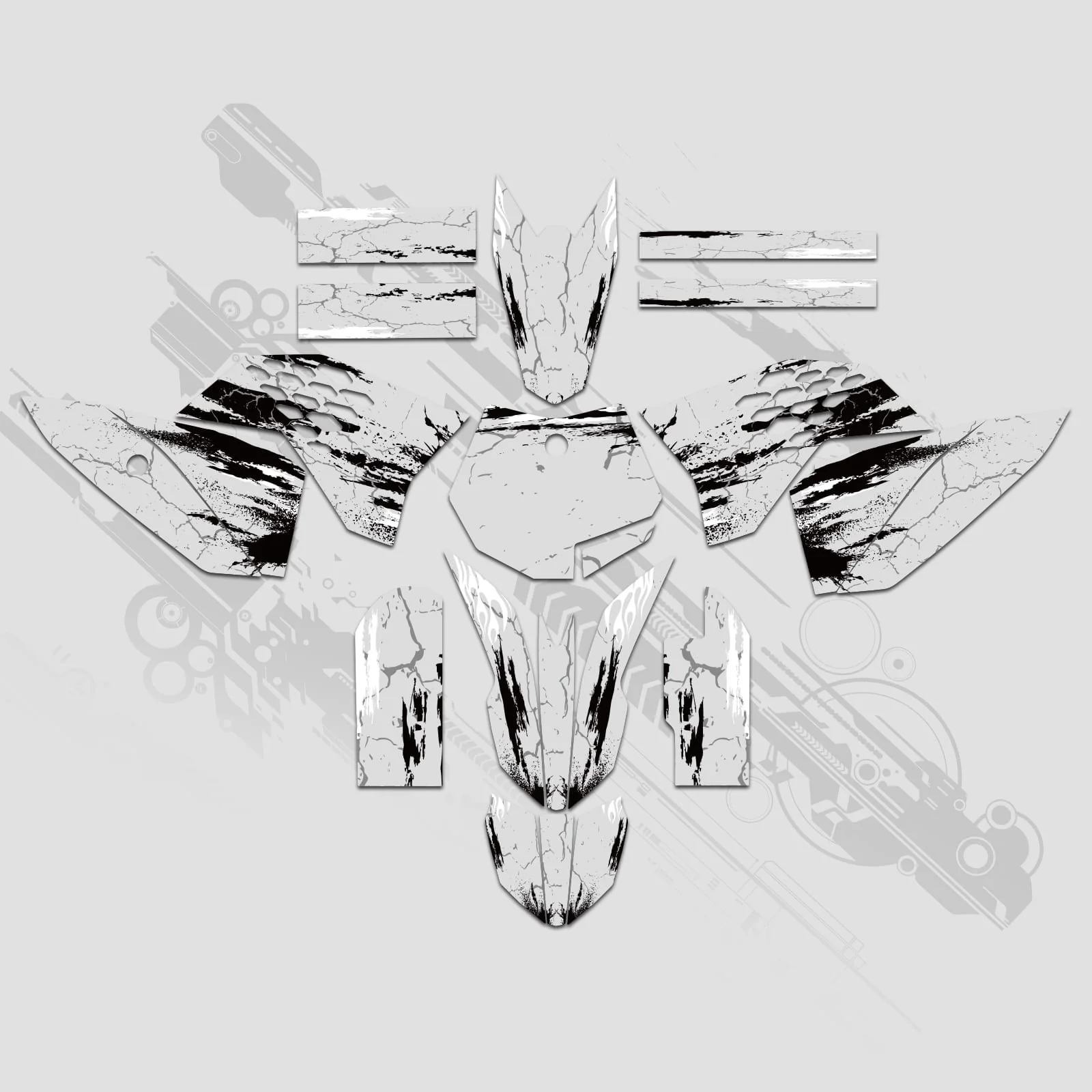 Full Graphics Decals Stickers Kit For KTM SX50 2009-2015 - Image 8