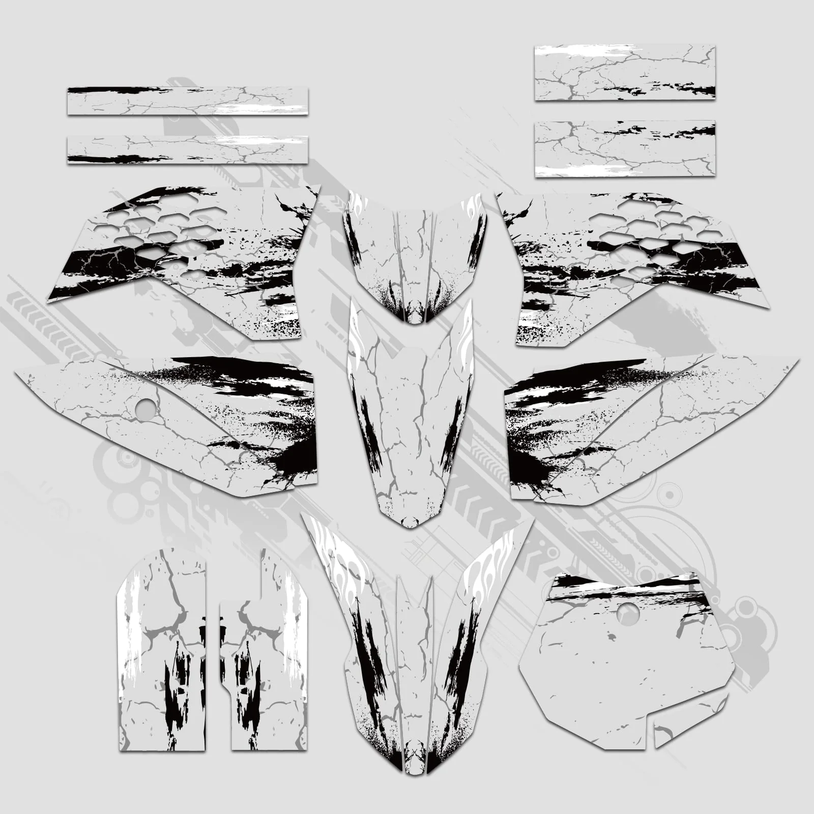 Full Graphics Decals Stickers Kit For KTM SX50 2009-2015 - Image 9