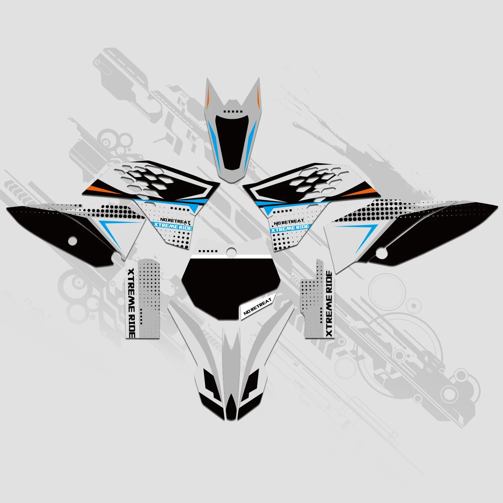 Full Graphics Decals Stickers Kit For KTM SX65 2009-2015 - Image 5