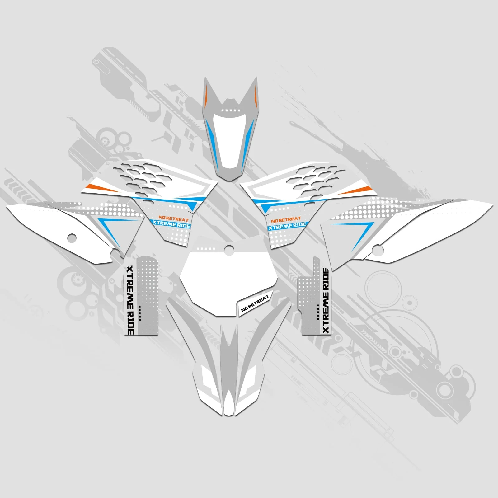 Full Graphics Decals Stickers Kit For KTM SX65 2009-2015 - Image 8