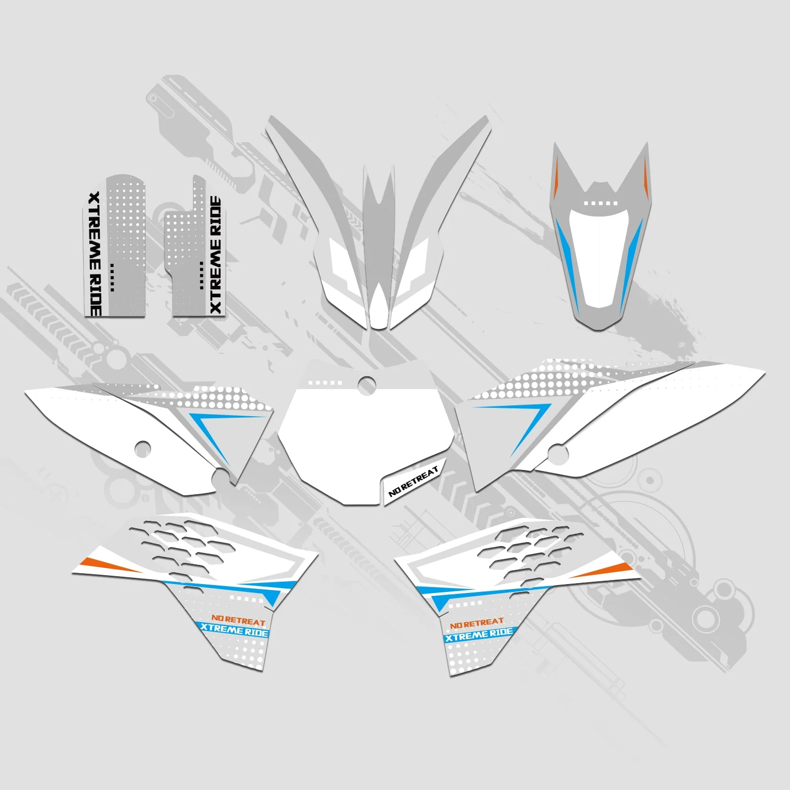 Full Graphics Decals Stickers Kit For KTM SX65 2009-2015 - Image 9