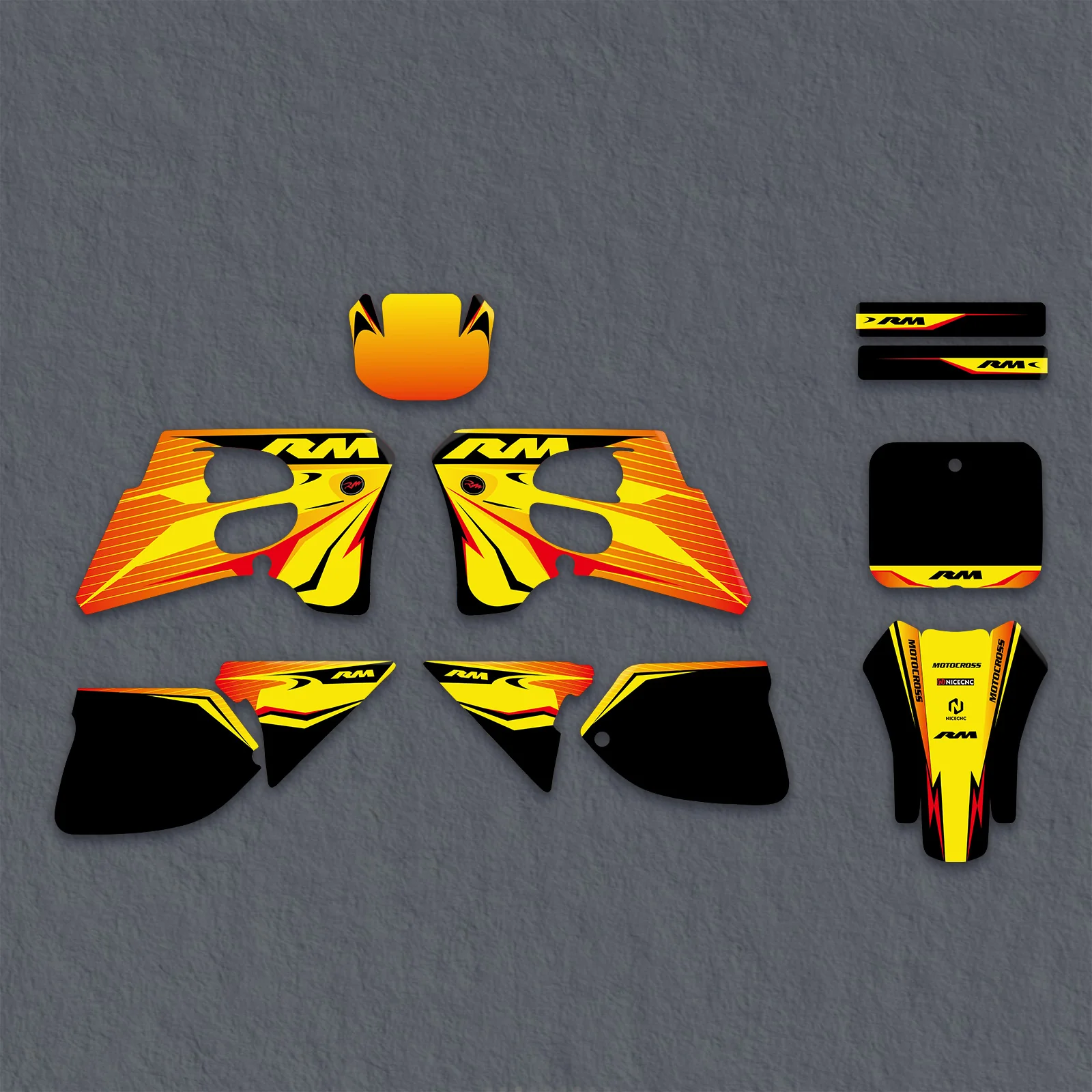 Full Graphics Decals Stickers Kit For SUZUKI RM125 RM250 1993-1995 - Image 2