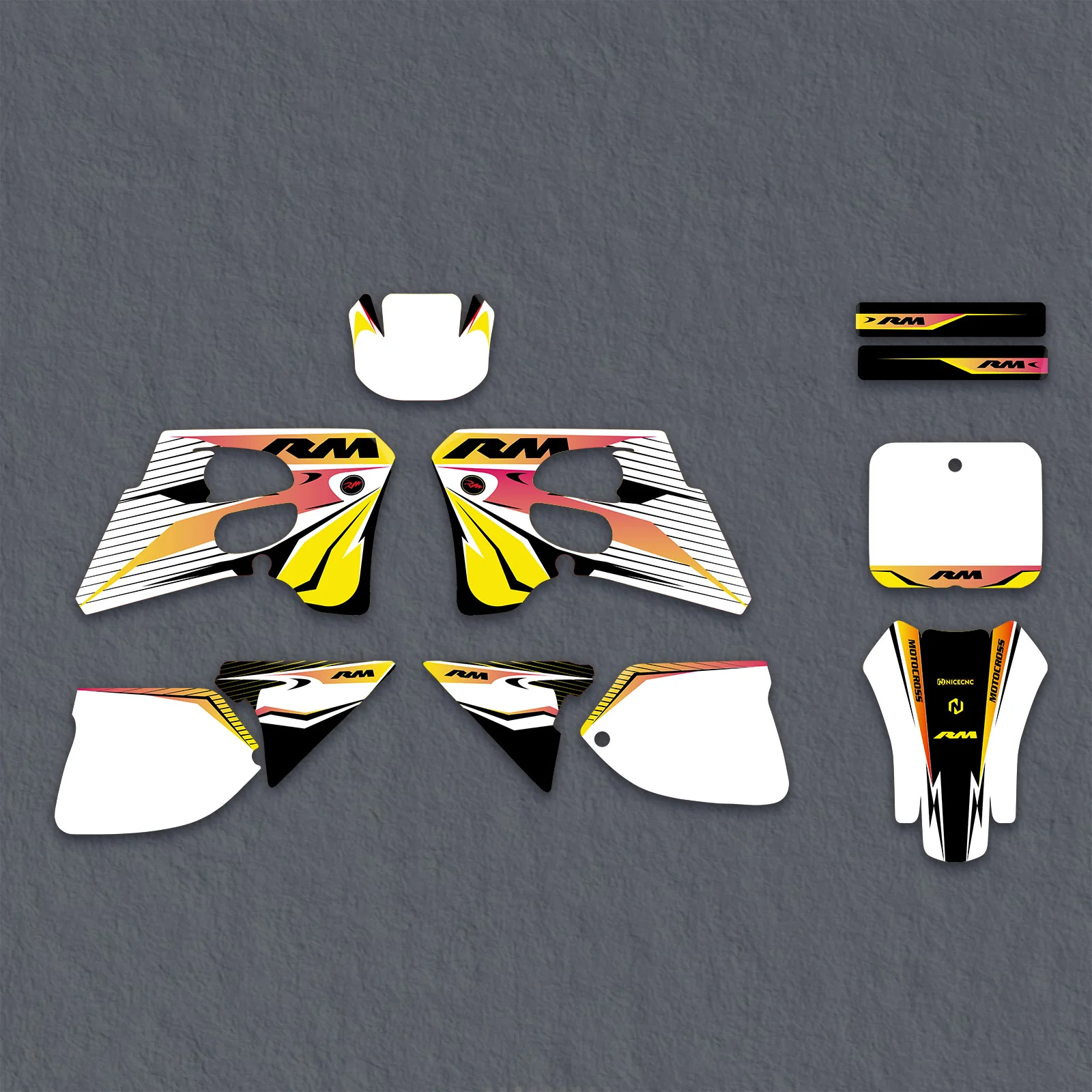Full Graphics Decals Stickers Kit For SUZUKI RM125 RM250 1993-1995 - Image 3