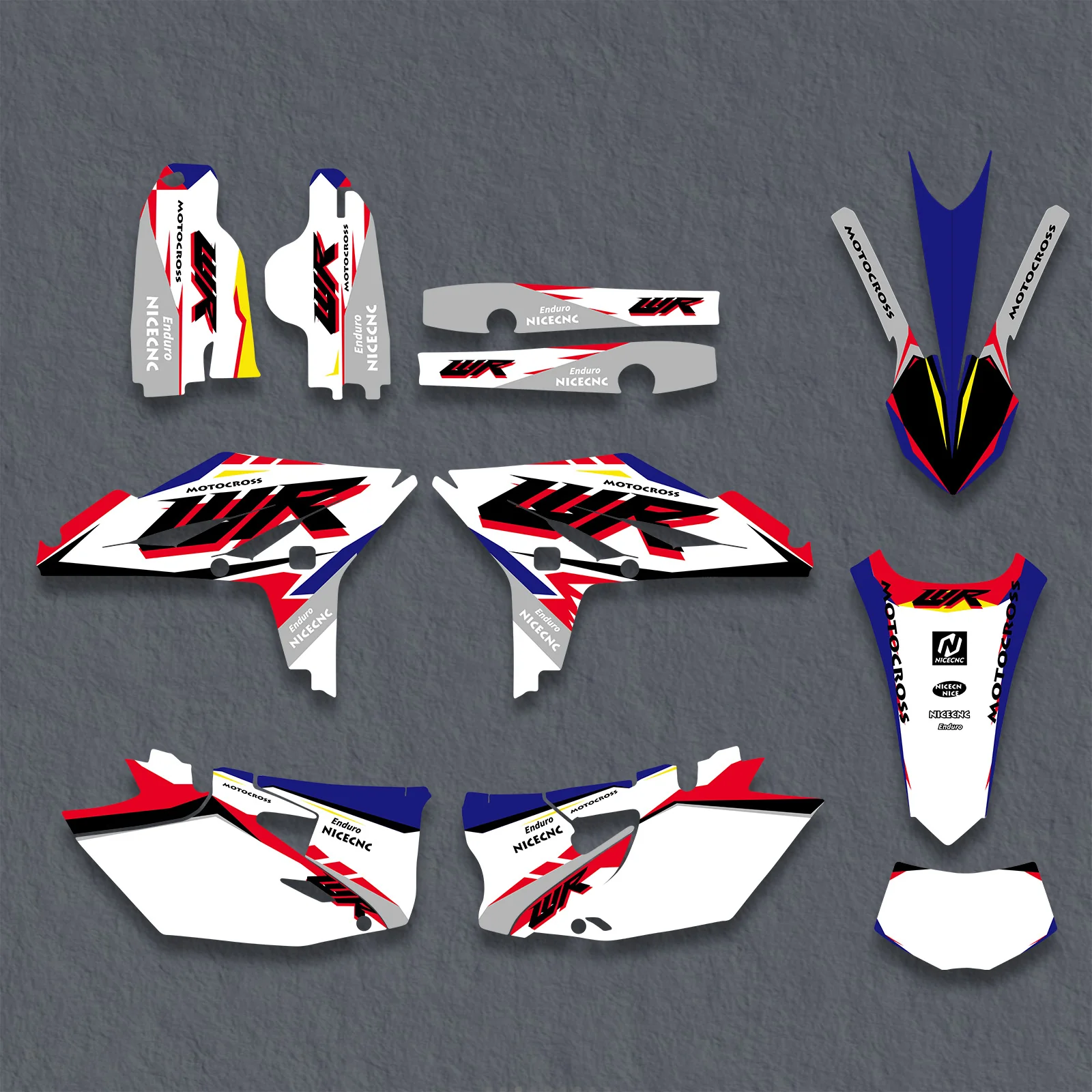 Full Graphics Decals Stickers Kit For YAMAHA WR450F 2012-2015 - Image 2