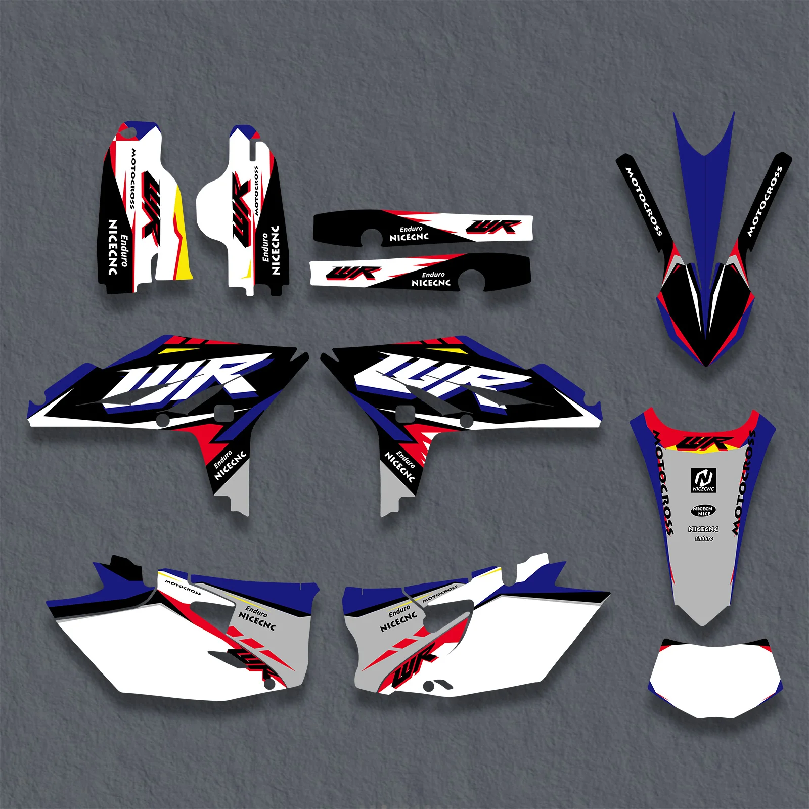 Full Graphics Decals Stickers Kit For YAMAHA WR450F 2012-2015 - Image 3