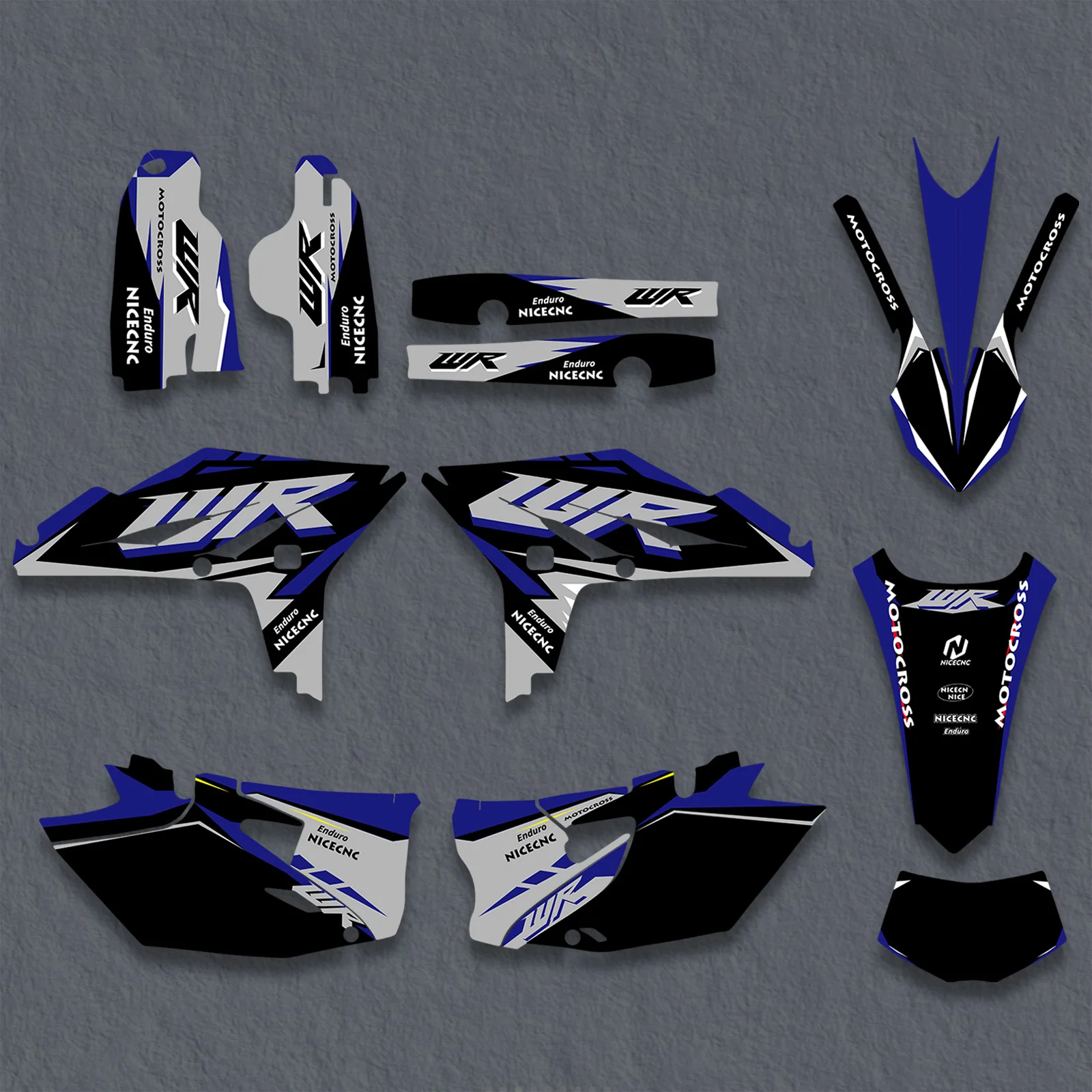 Full Graphics Decals Stickers Kit For YAMAHA WR450F 2012-2015 - Image 4