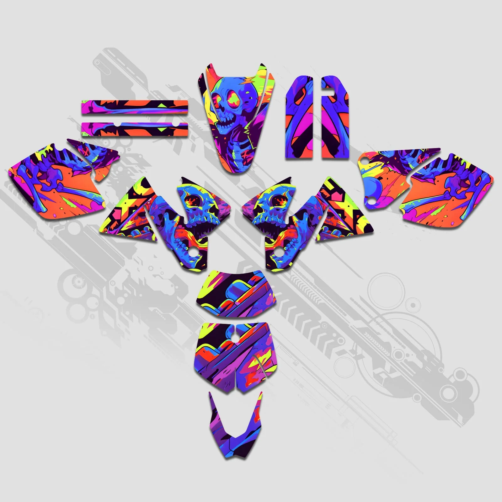 Full Graphics Decals Stickers Set For KTM EXC 1998-2000 - Image 2