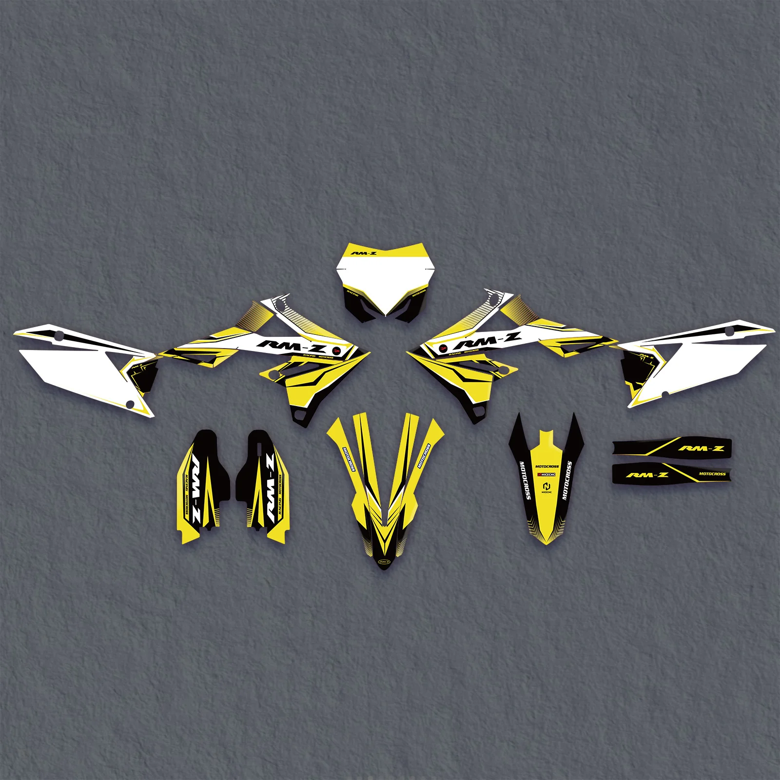 Full Graphics Decals Stickers Set For SUZUKI RMZ250 19-25 RMZ450 18-25 - Image 2