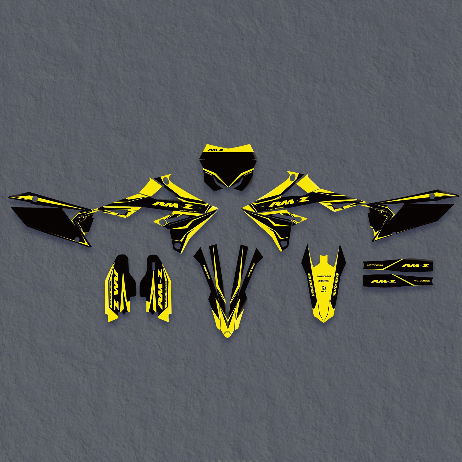 Full Graphics Decals Stickers Set For SUZUKI RMZ250 19-25 RMZ450 18-25 - Image 2