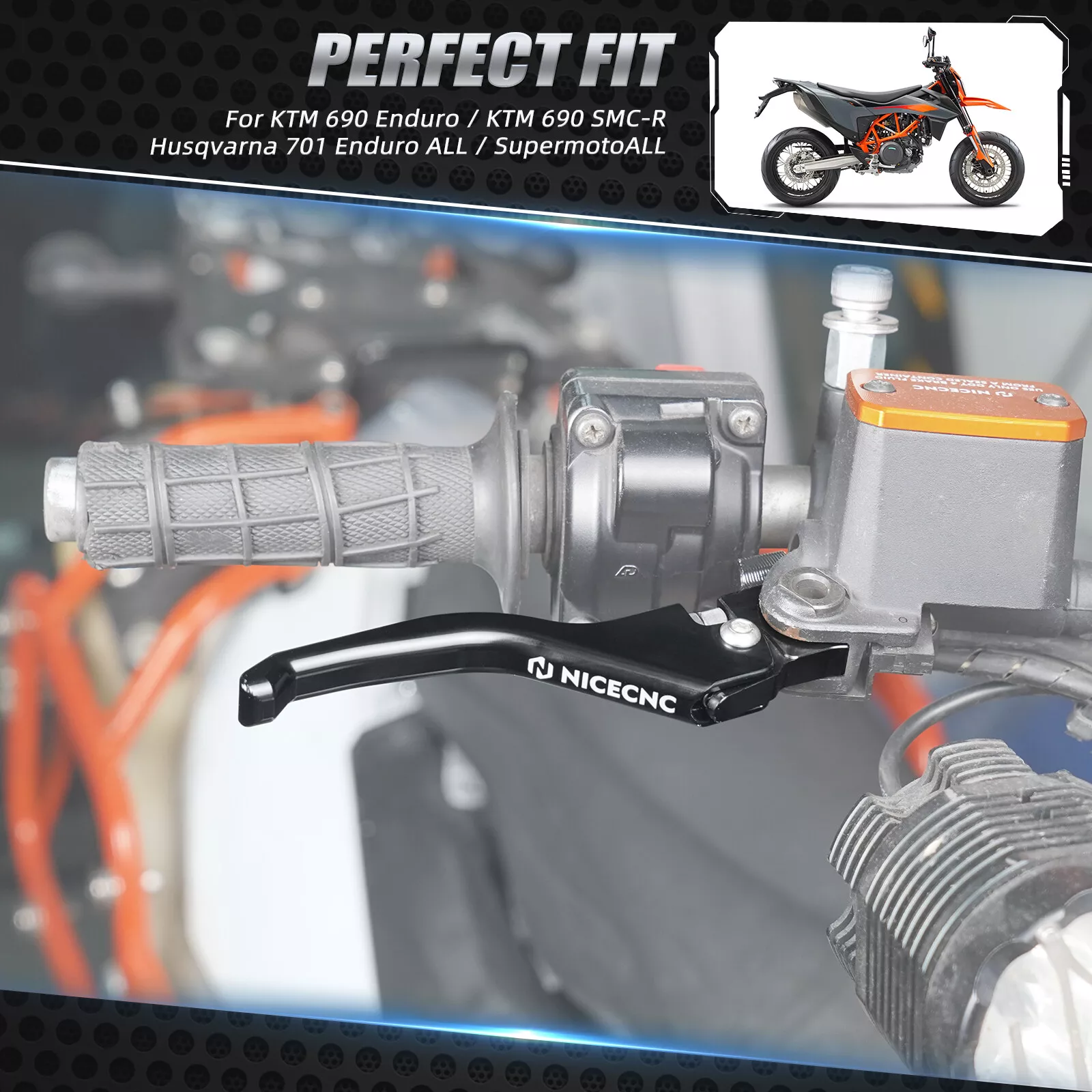 Shorty Brake Clutch Lever Set For KTM 690 Enduro SMC R 2024 - Image 3