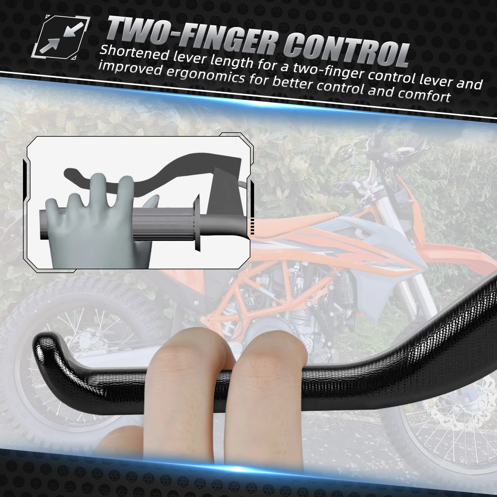 134mm Short Clutch Lever 1-2 Finger Control For KTM 690 Enduro SMC R 2024 - Image 5