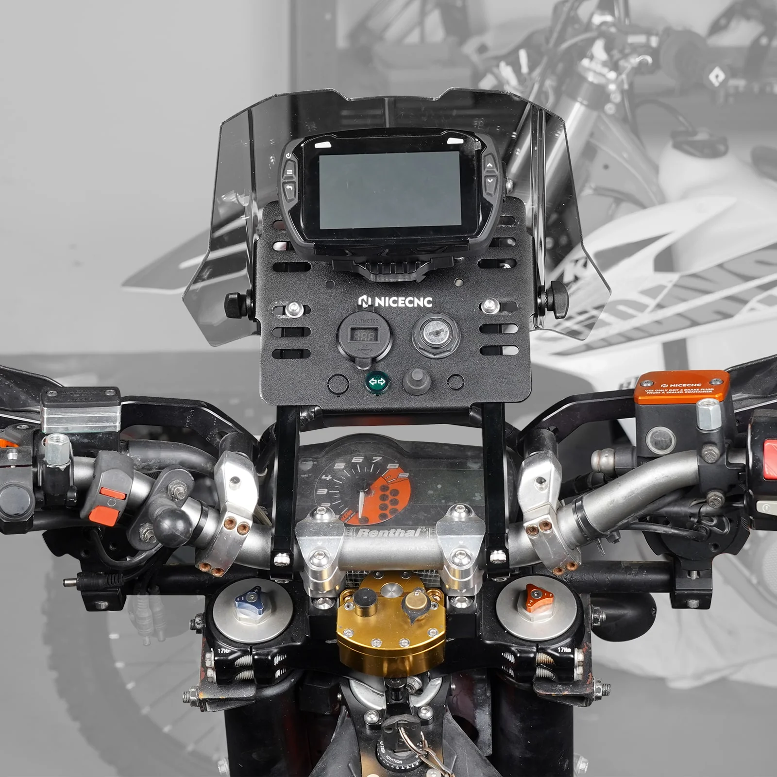 GPS Mount Bracket Mini Fairing Kit For Honda XR650L 1993-2024 - Image 4