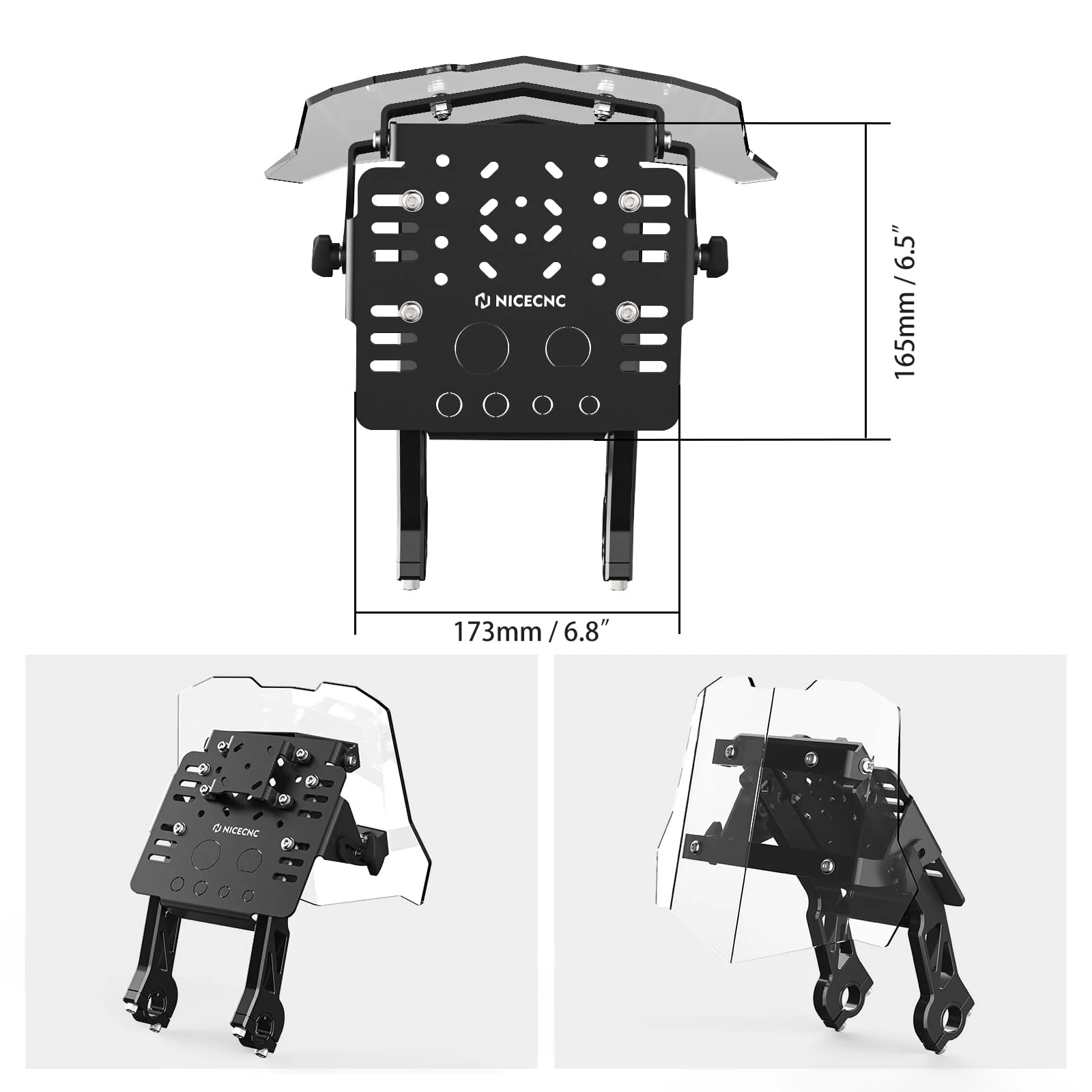 GPS Mount Bracket Mini Fairing Kit For Honda XR650L 1993-2024 - Image 8