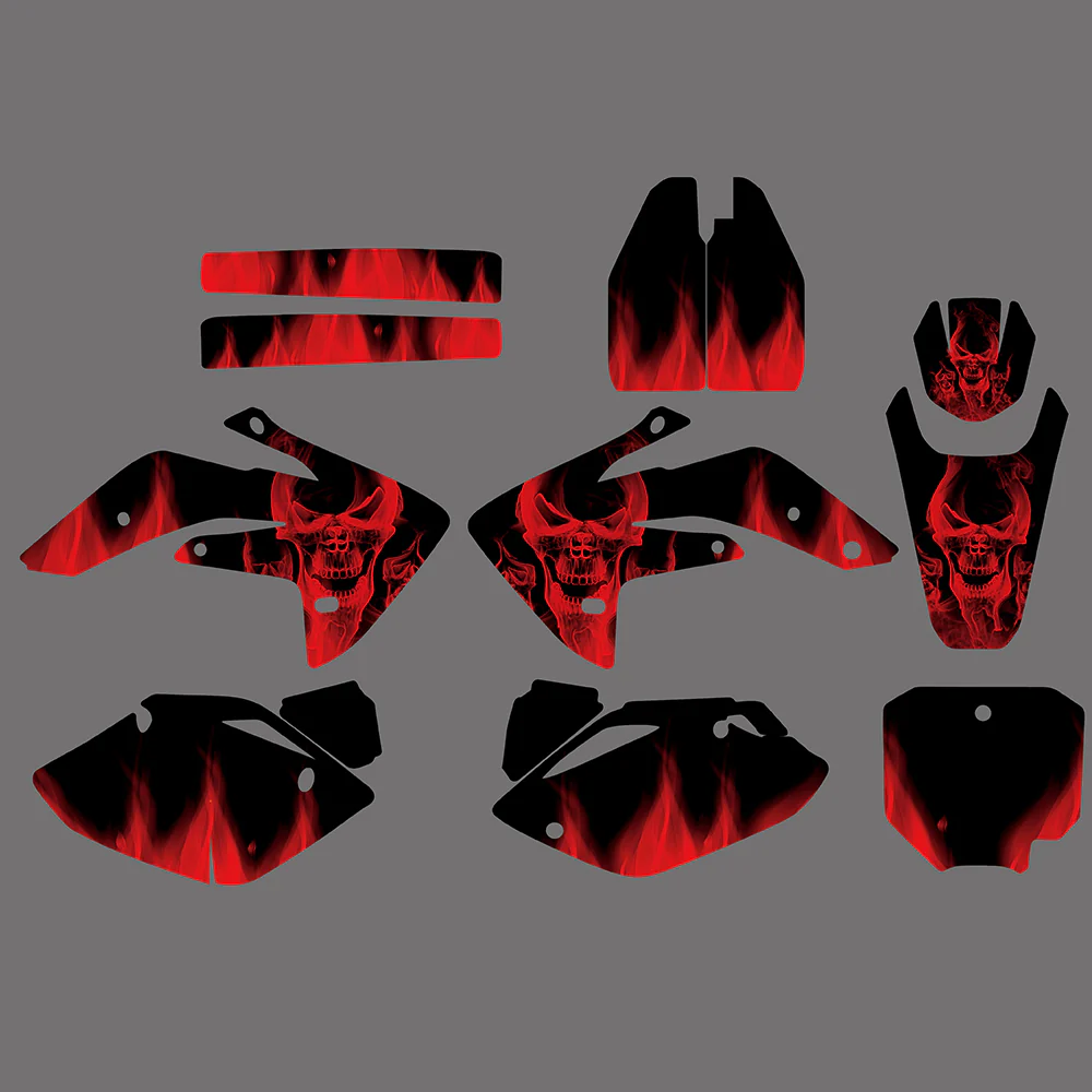 Graphic Decals Stickers Set For Honda CRF150R 2007-2022 - Image 2