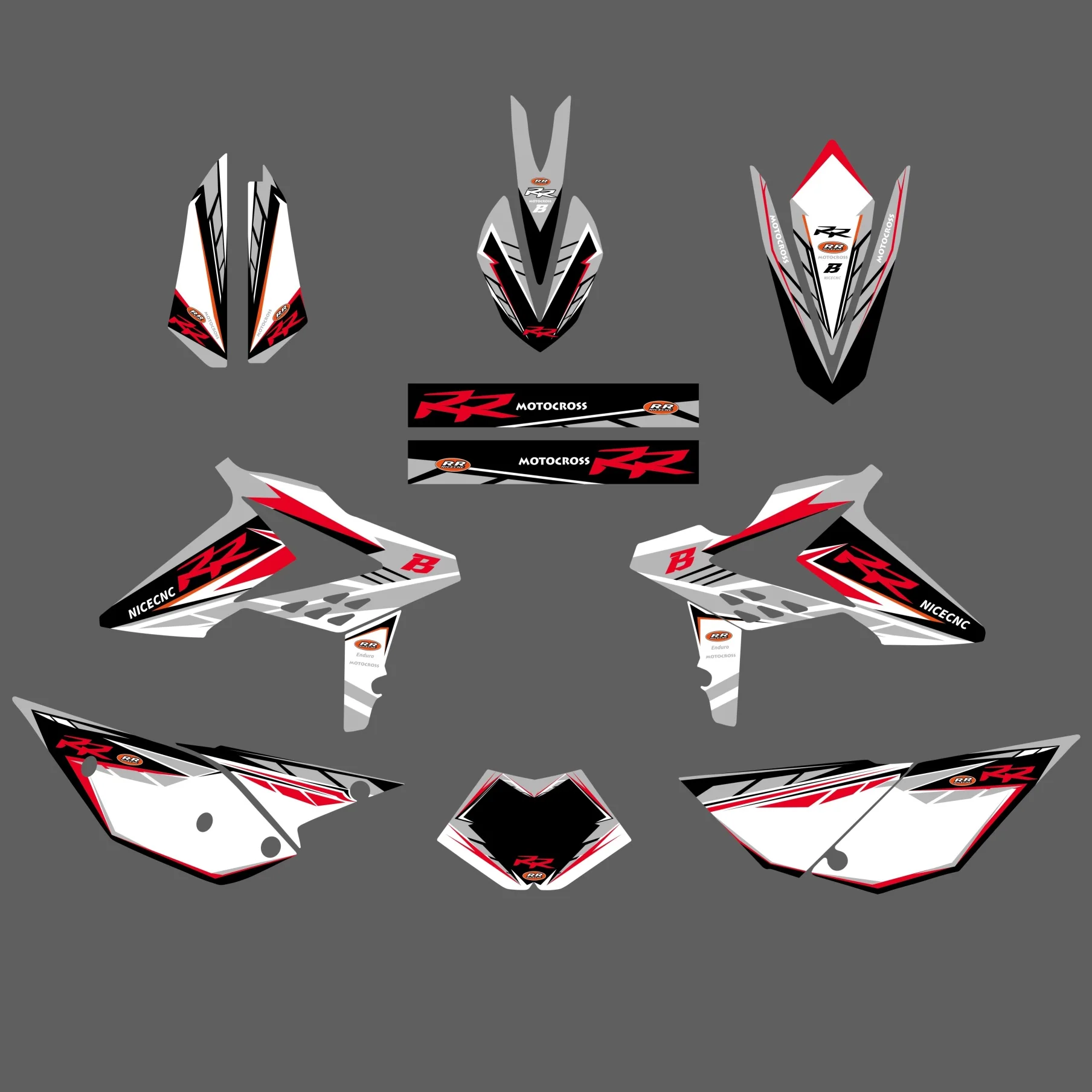 Graphics Decals Stickers Kit For Beta RR 2T/4T RR 250 300 350-480 498 2013-2017 - Image 5