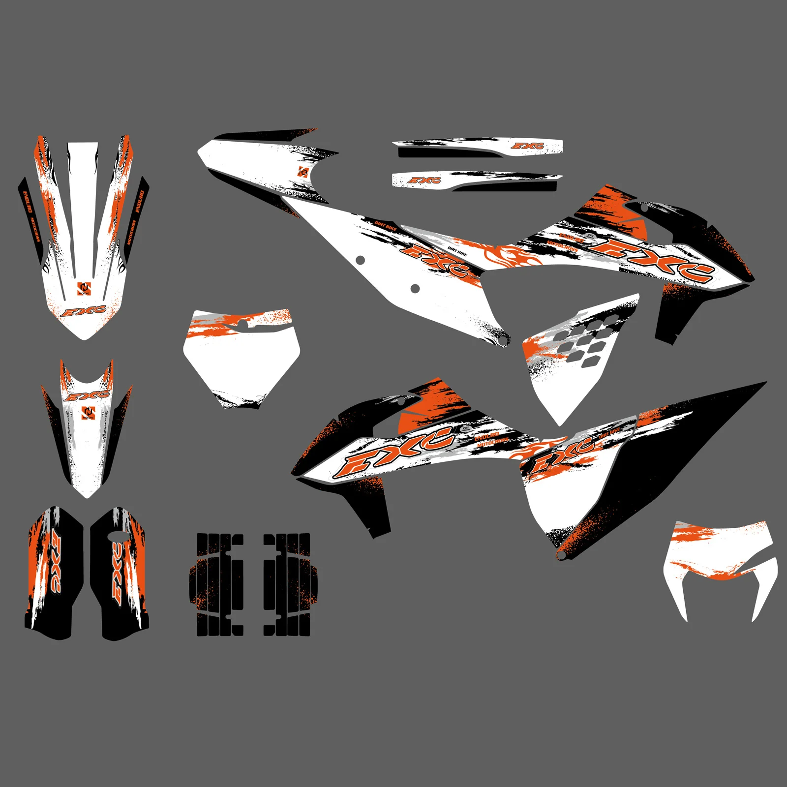 Motorcycle Graphics Decals Stickers Kit For KTM 150 250 300 350 450 500 EXC XC-W 2020-2023 - Image 4