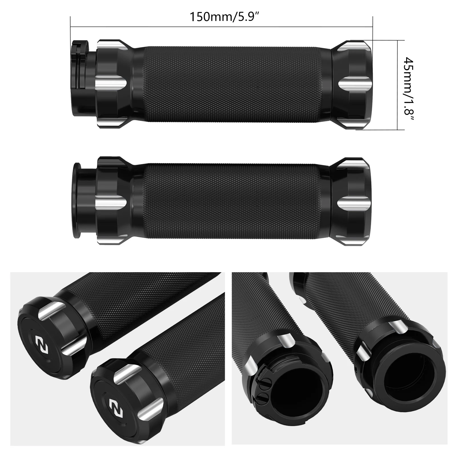 Handlebar Grips For Harley Dyna 1996-2017 Touring 1996-2007 - Image 3