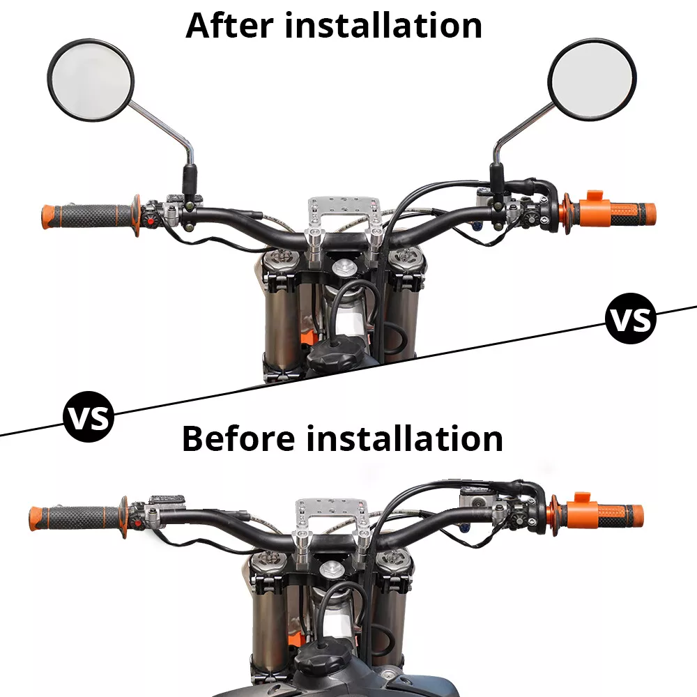 Handlebar Mirror Mount Holders Adapter Aluminum for motorcycle w 7/8"handle bar - Image 5