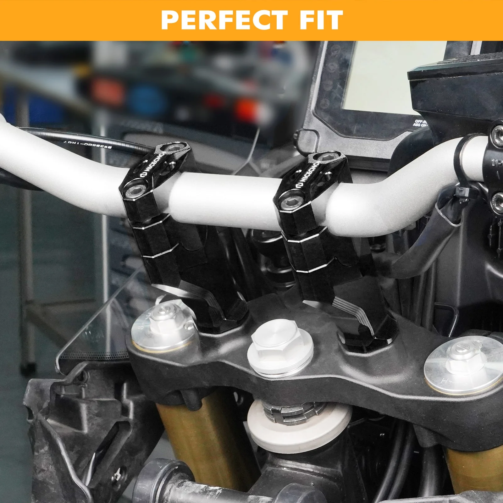 Handlebar Risers for Yamaha Tenere 700 /XTZ700 2019-2024 - Image 2