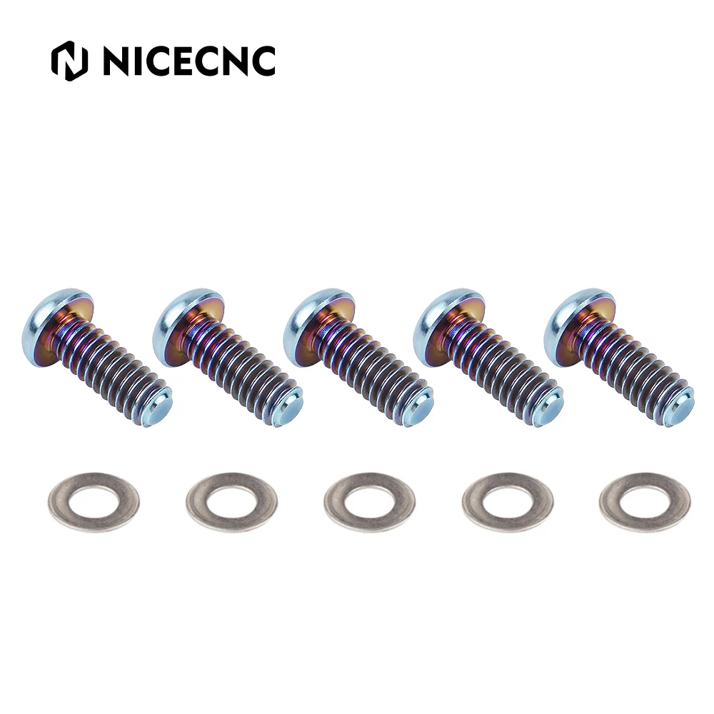 Derby Clutch Cover Screws Bolts For Harley Dyna Fat Street Bob Low Rider Super Glide - Image 6