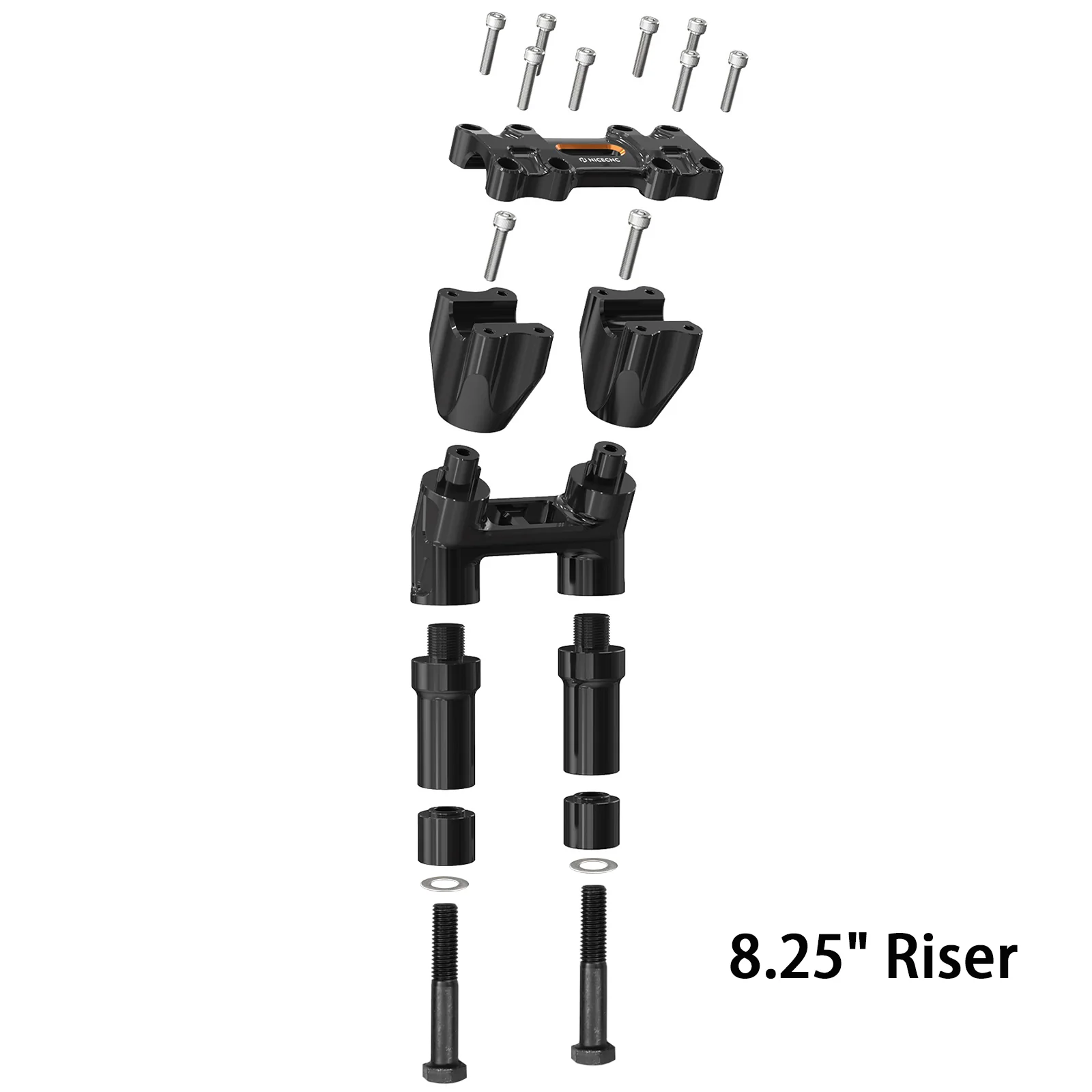 Modular Kickback Handlebar Riser For Harley Sportster 1200 48 XL Iron 883 XL883N - Image 20