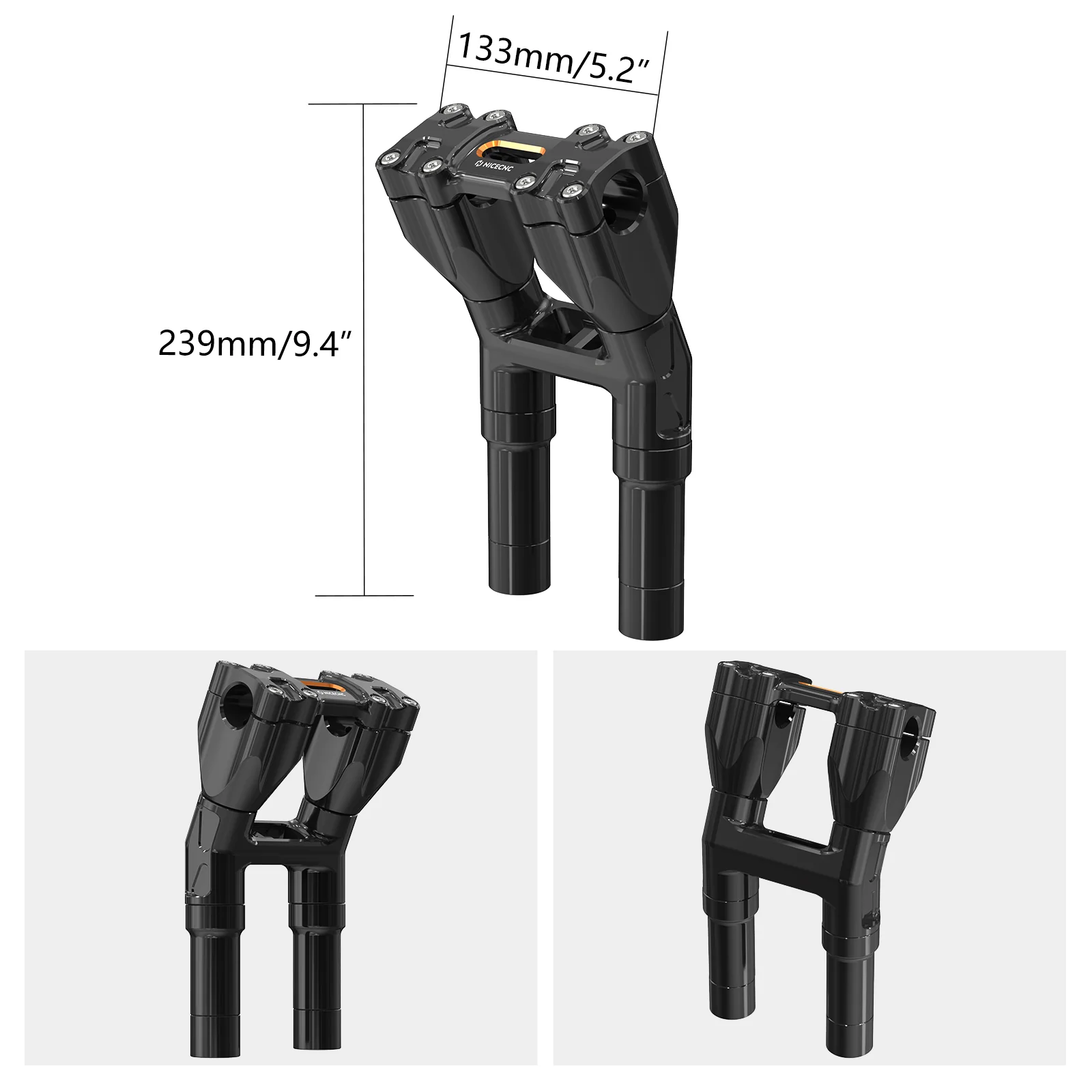 Modular Kickback Handlebar Riser For Harley Sportster 1200 48 XL Iron 883 XL883N - Image 23
