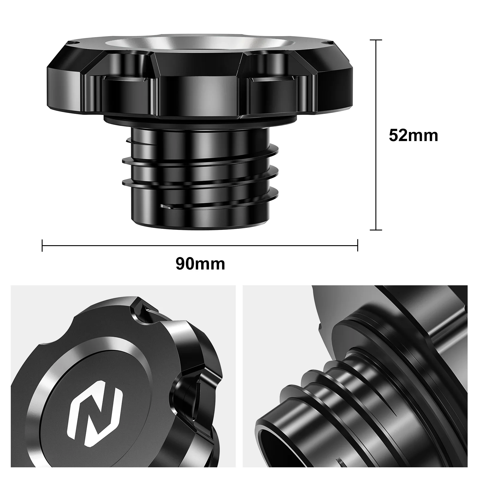 Gas Fuel Tank Cap Cover For Harley Sportster 1200 48 XL Iron 883 XL883N - Image 11