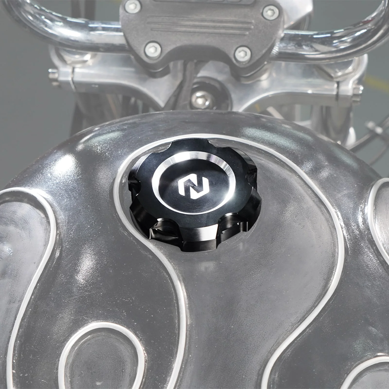 Gas Fuel Tank Cap Cover For Harley Sportster 1200 48 XL Iron 883 XL883N - Image 14