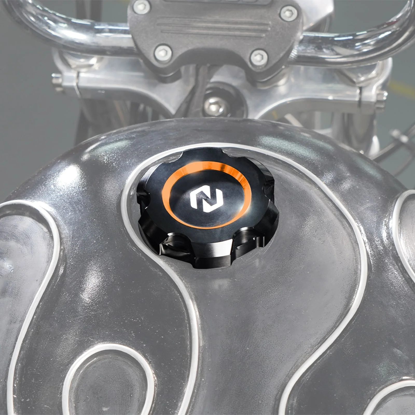 Gas Fuel Tank Cap Cover For Harley Sportster 1200 48 XL Iron 883 XL883N - Image 8
