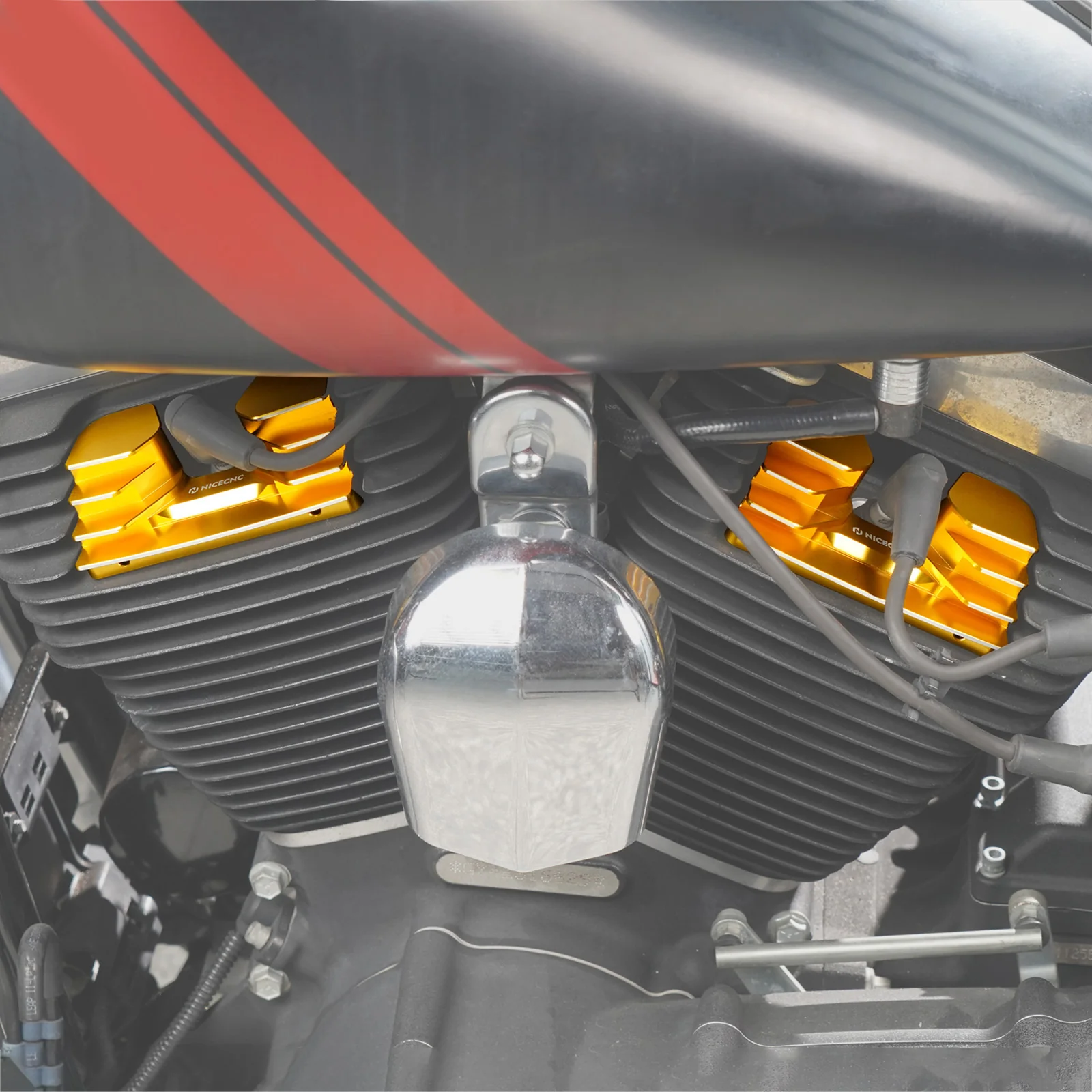 V Twin Cam Spark Plug Covers For Harley Dyna Low Rider Street Fat Bob Super Glide - Image 17