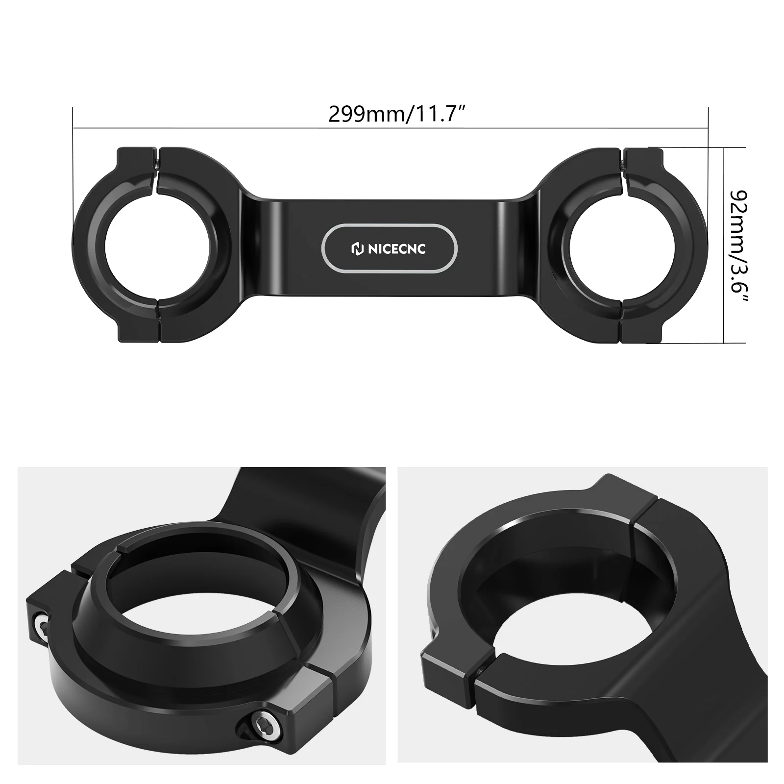 Front Method Fork Brace Stabilizer For Harley Dyna Low Rider Super Glide Wide Glide - Image 14