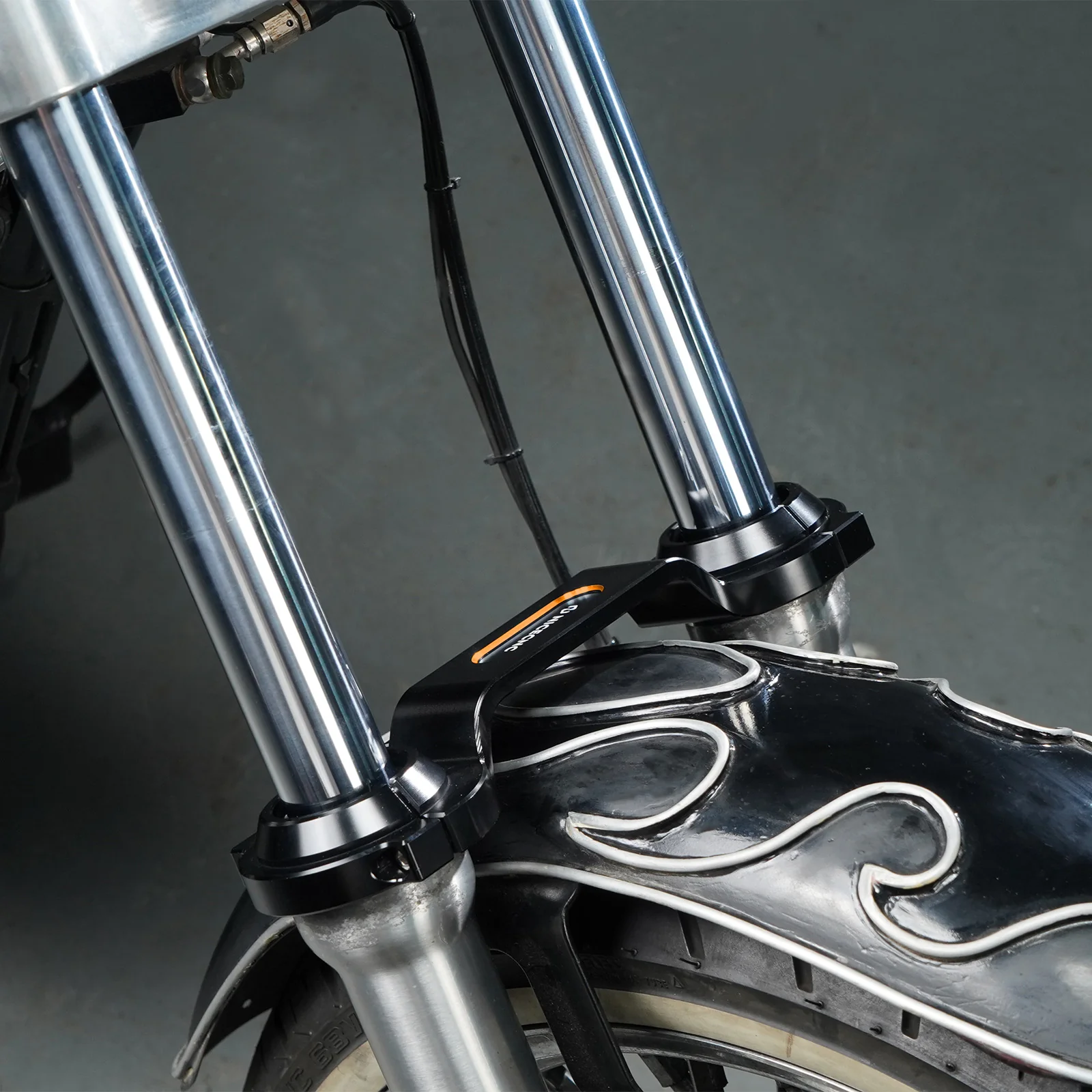 Front Method Fork Brace Stabilizer For Harley Dyna Low Rider Super Glide Wide Glide - Image 4