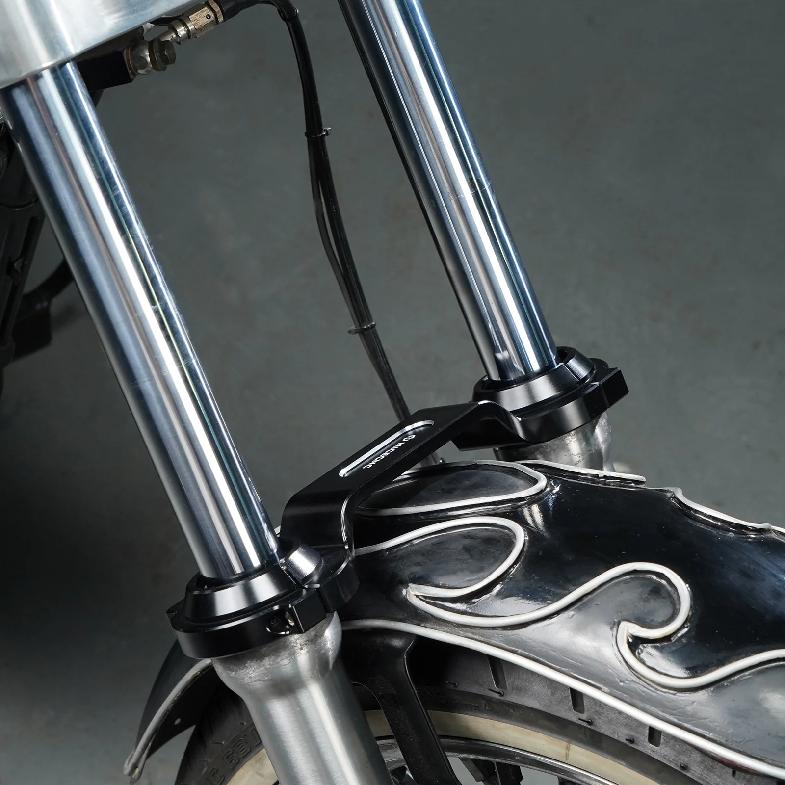 Front Method Fork Brace Stabilizer For Harley Dyna Low Rider Super Glide Wide Glide - Image 5