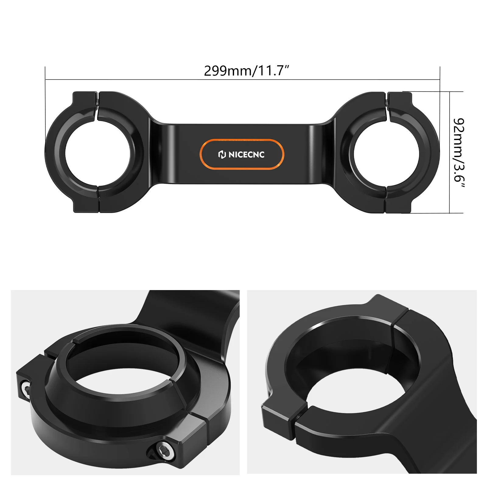 Front Method Fork Brace Stabilizer For Harley Dyna Low Rider Super Glide Wide Glide - Image 7