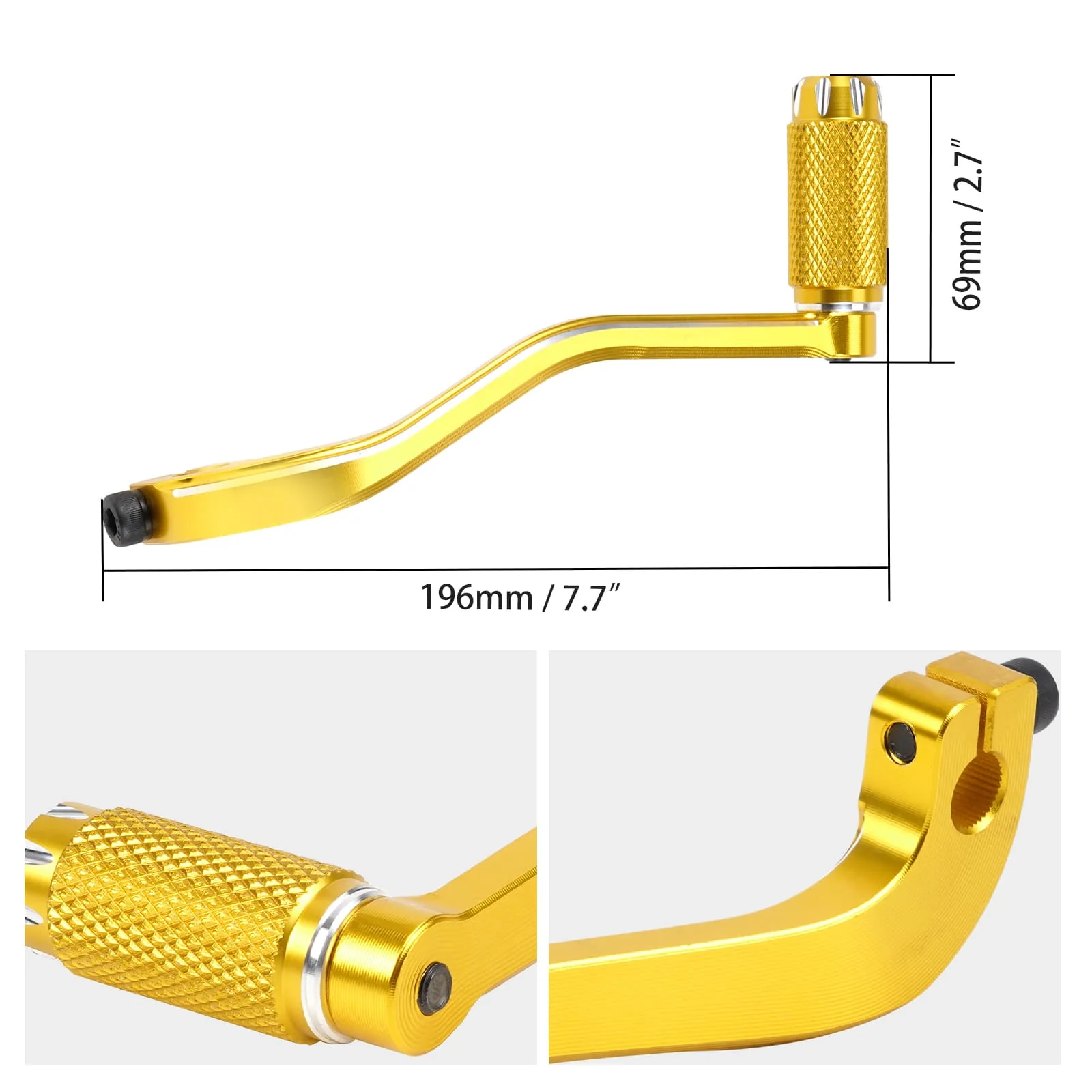 Gear Shift Lever with Peg For Harley Dyna Street Bob Super Glide Fat Bob Low Rider - Image 3