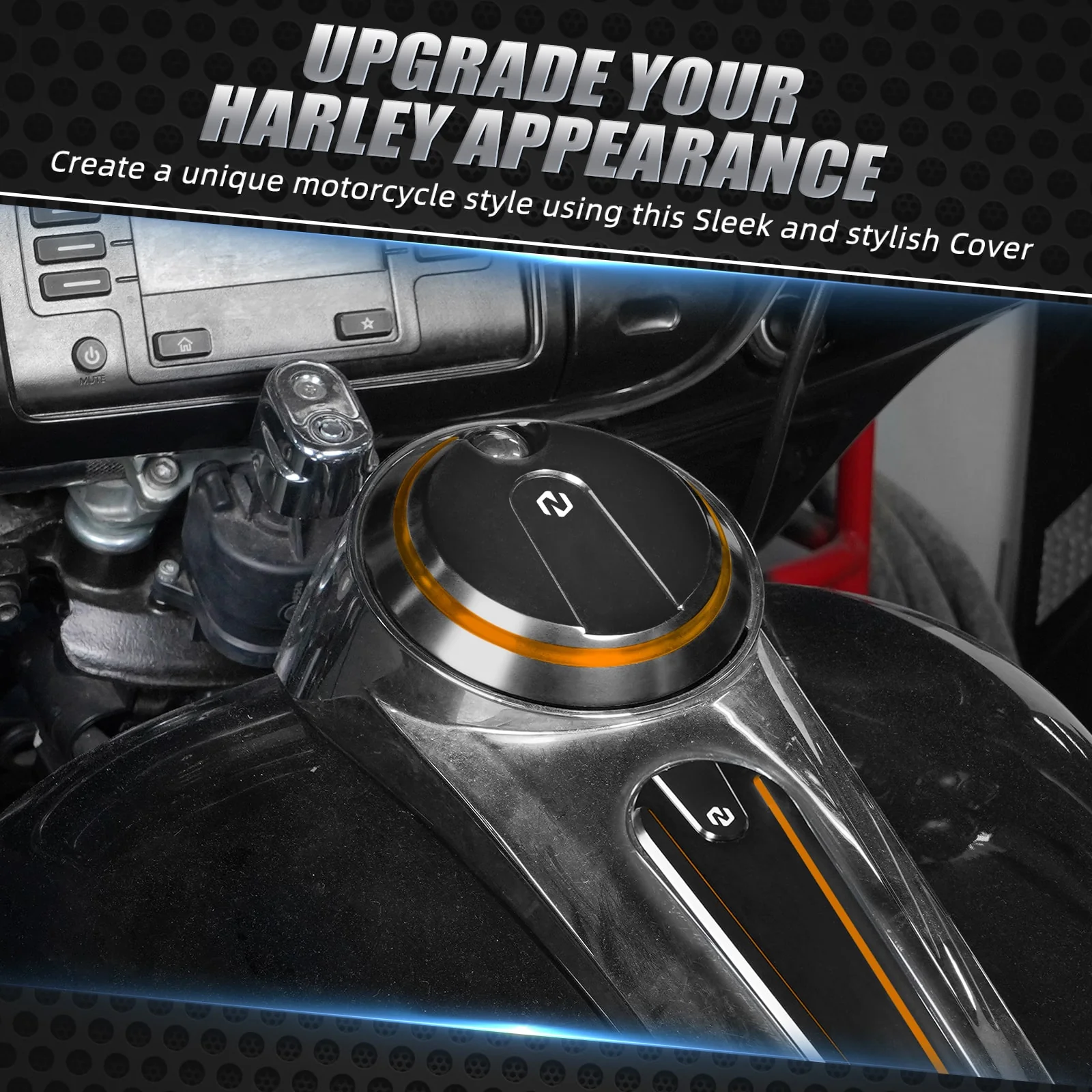 Fuel Console Door Gas Tank Cap For Harley Electra Street Glide Ultra Limited - Image 2