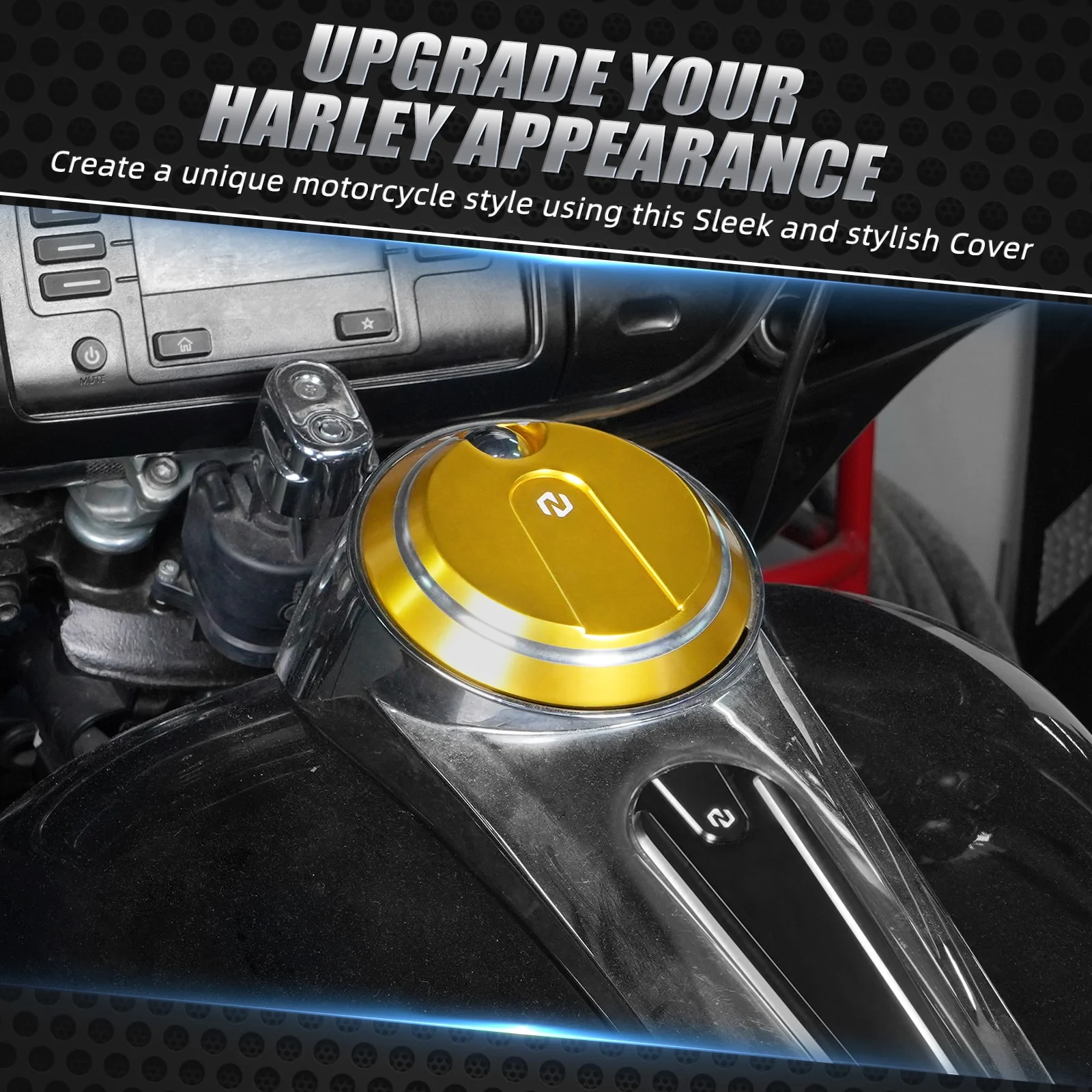 Fuel Console Door Gas Tank Cap For Harley Electra Street Glide Ultra Limited - Image 3