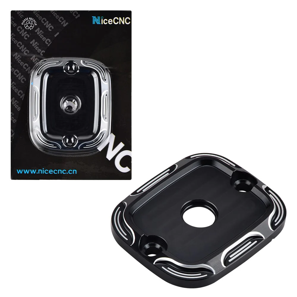 Front Hydraulic Brake Master Cylinder Cover Cap For Harley Davidson - Image 6