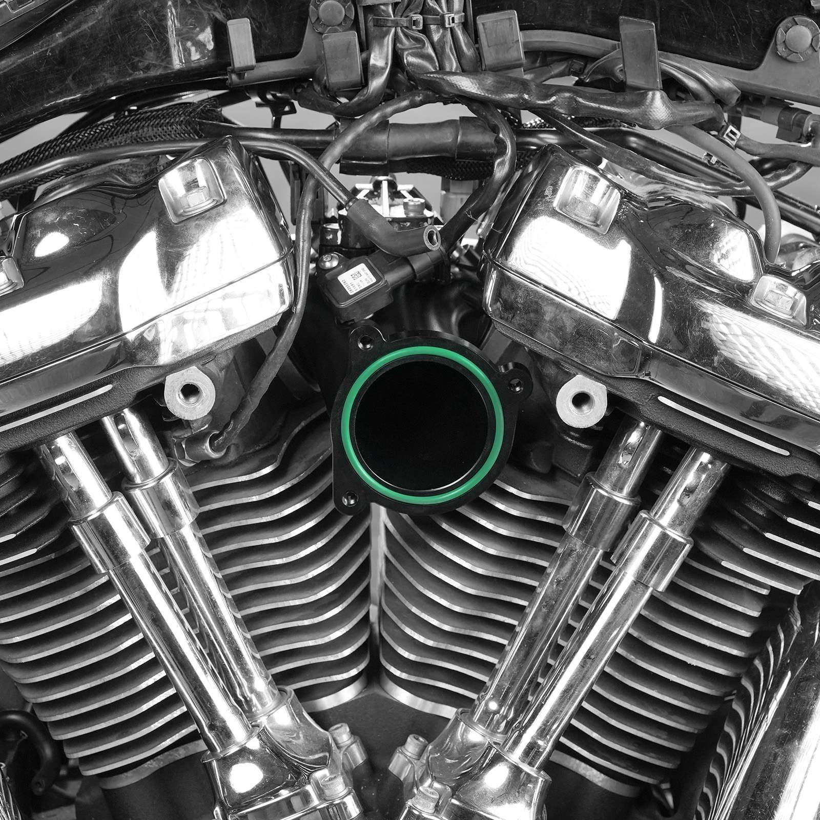 57mm M8 Engine Air Intake Manifold For Harley Road King Street Glide 55mm Stock Manifold - Image 9
