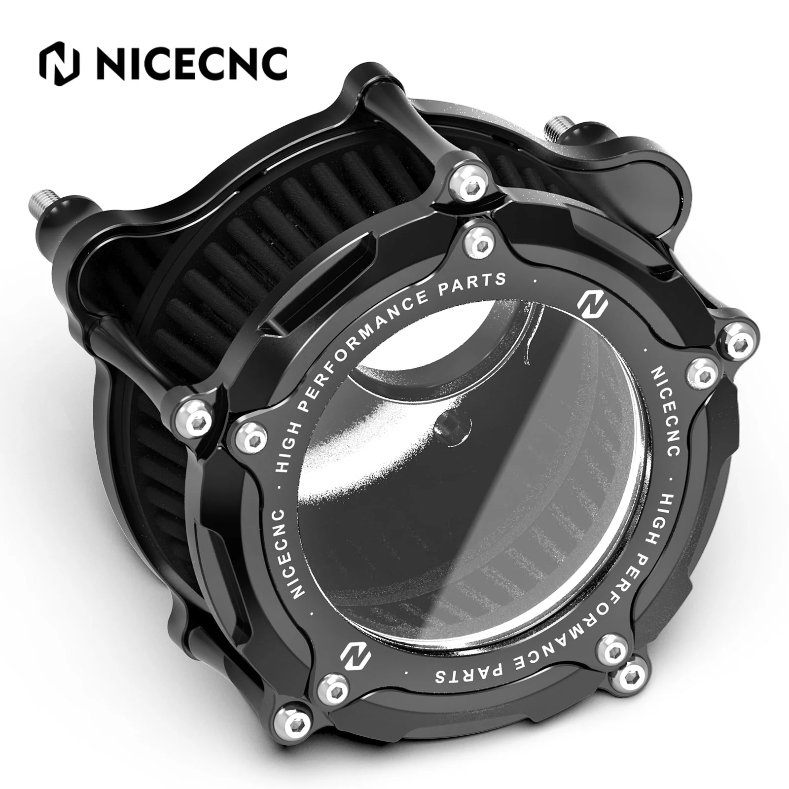 Full Clear M8 LED Air Cleaner Filter Intake Kit For Harley Road King Electra Street Glide - Image 12