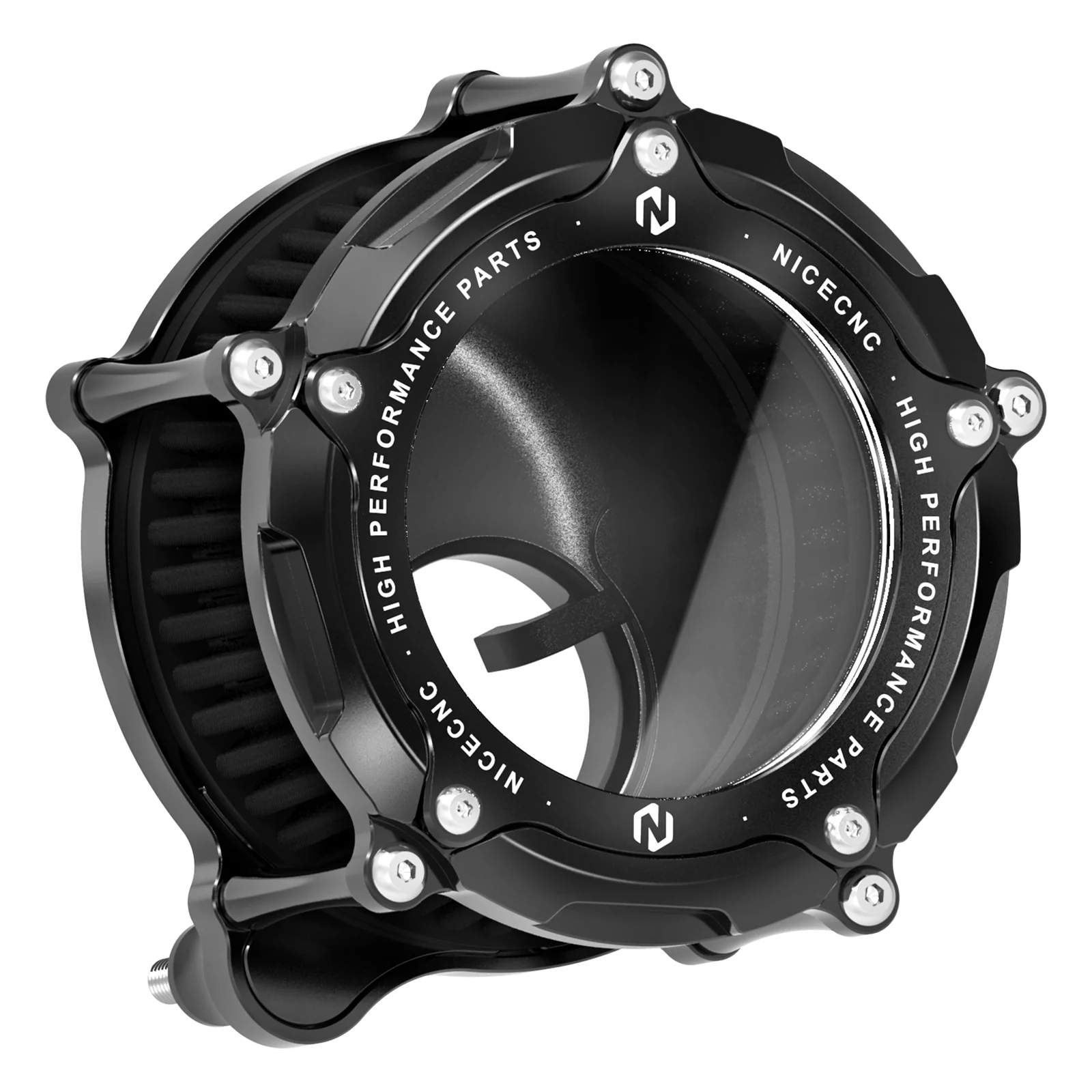 Full Clear M8 LED Air Cleaner Filter Intake Kit For Harley Road King Electra Street Glide - Image 14