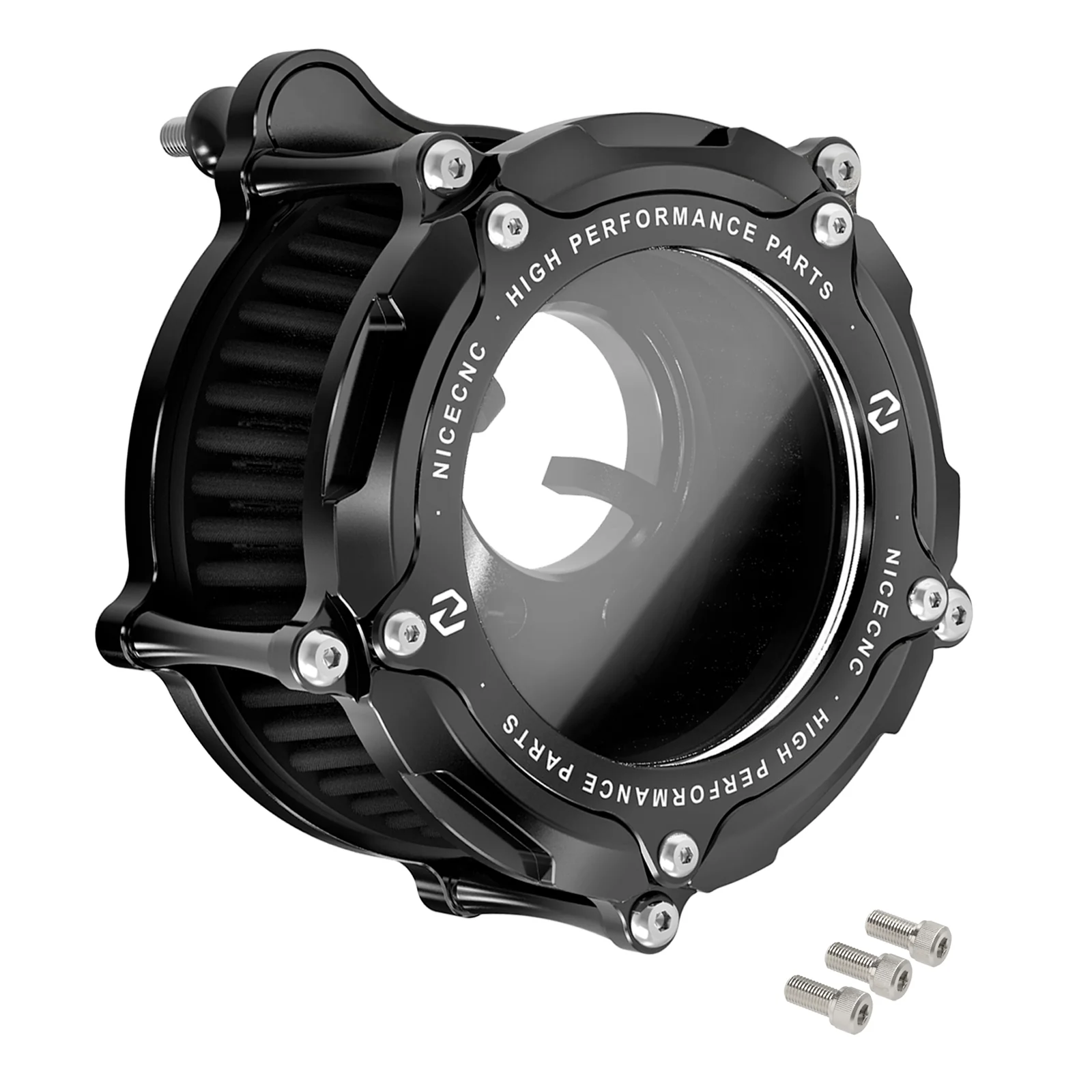 Full Clear M8 LED Air Cleaner Filter Intake Kit For Harley Road King Electra Street Glide - Image 15