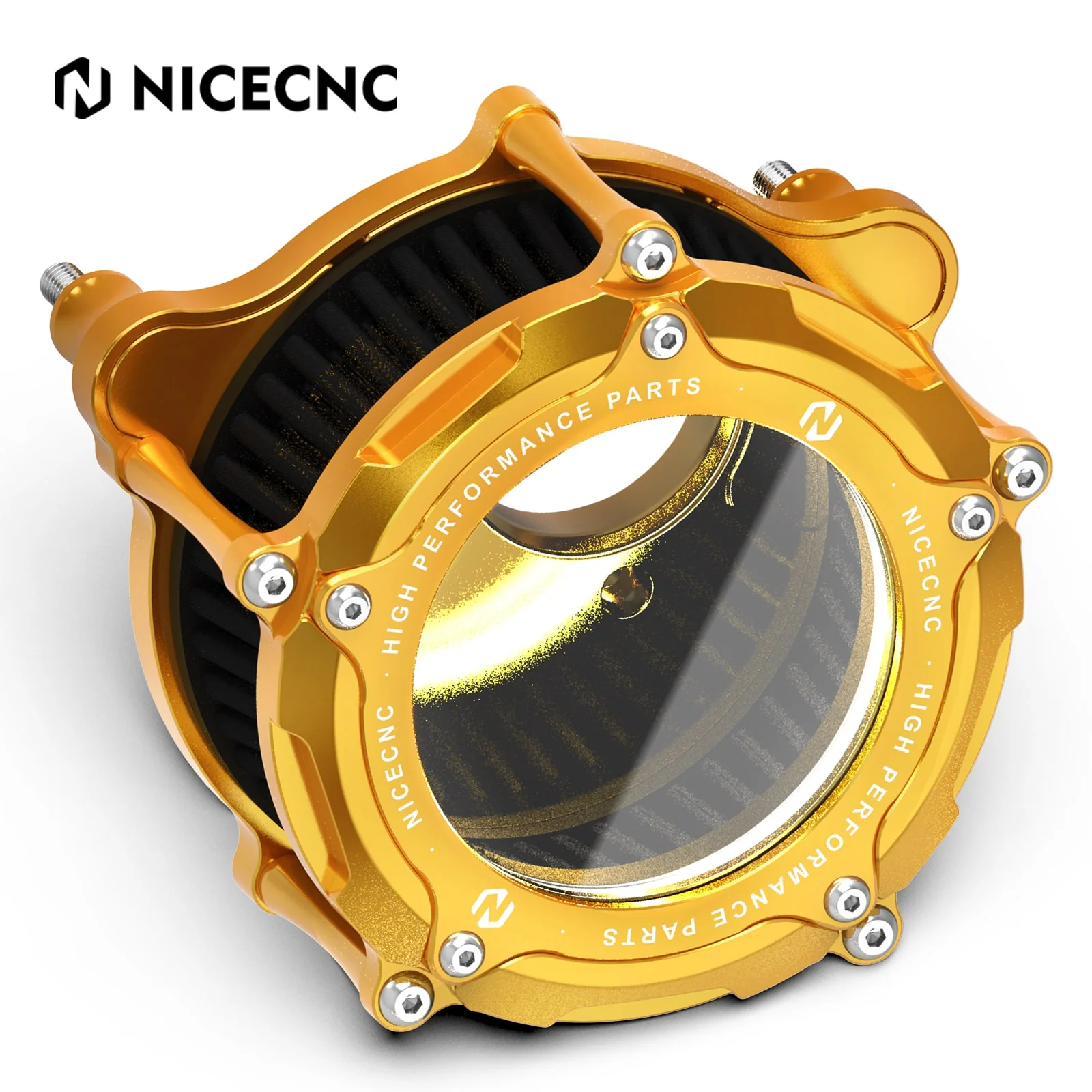 Full Clear M8 LED Air Cleaner Filter Intake Kit For Harley Road King Electra Street Glide - Image 24