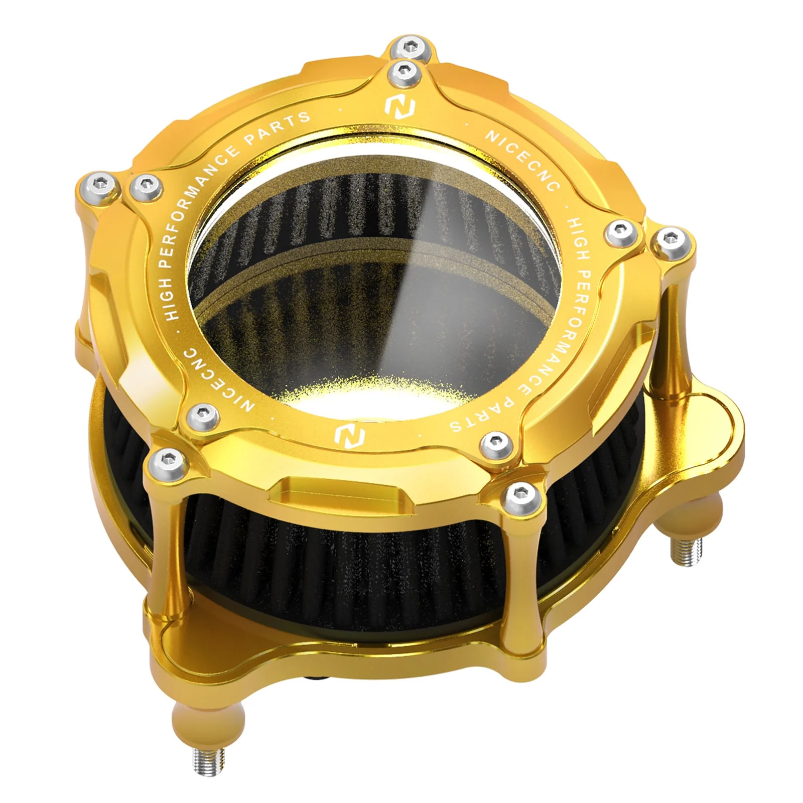 Full Clear M8 LED Air Cleaner Filter Intake Kit For Harley Road King Electra Street Glide - Image 25