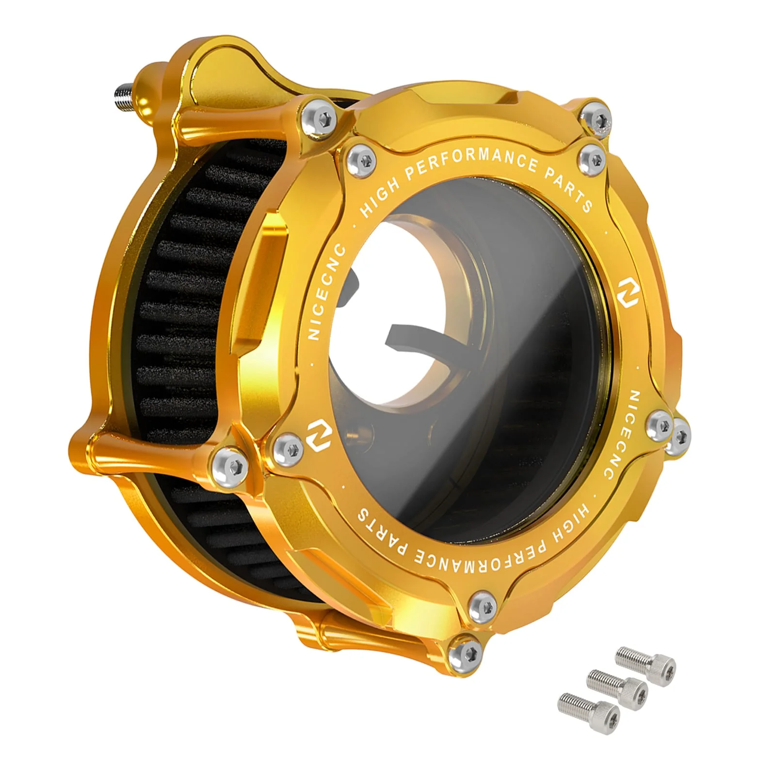 Full Clear M8 LED Air Cleaner Filter Intake Kit For Harley Road King Electra Street Glide - Image 26