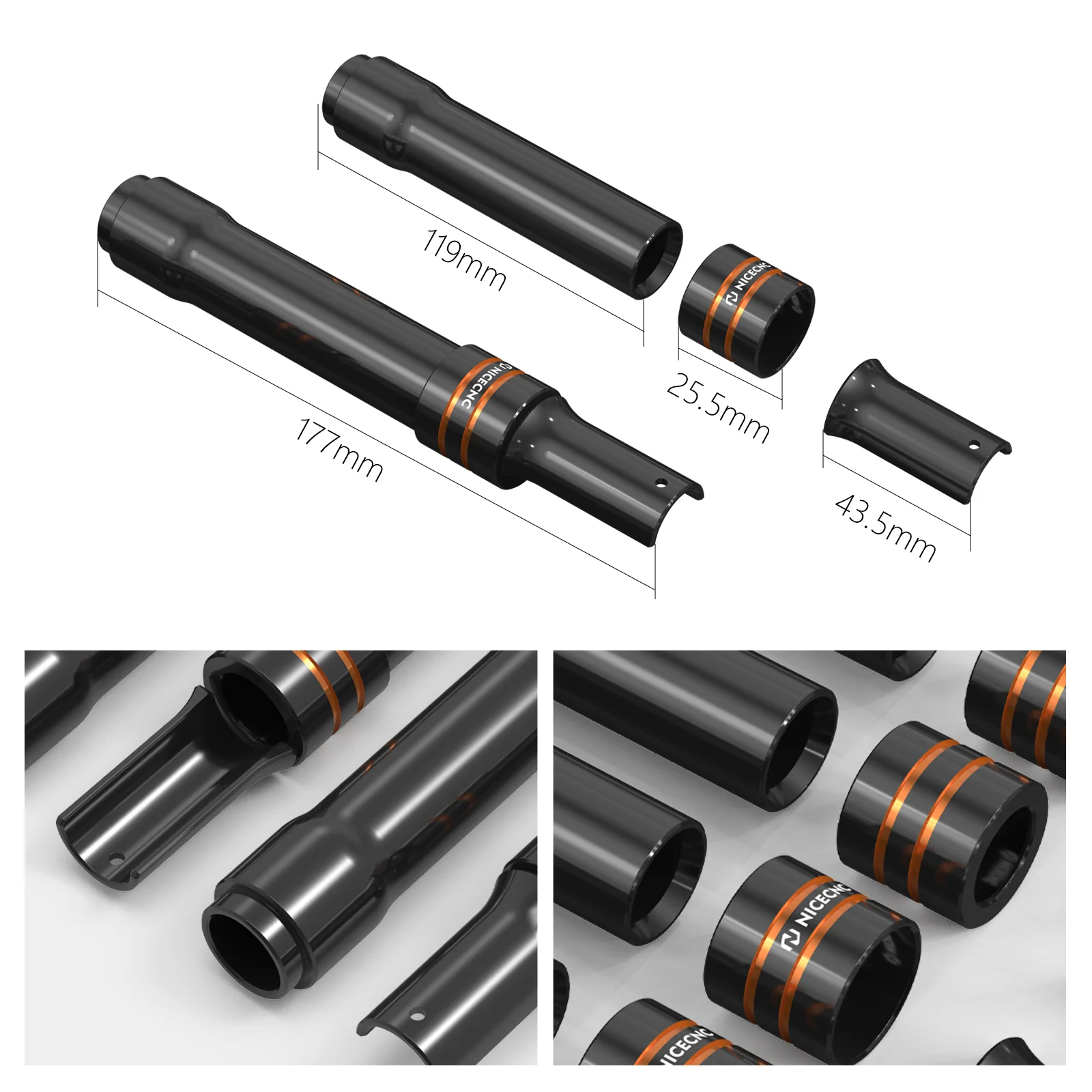 M8 Engine Tappet + Pushrod Tube Covers For Harley Softail Fat Boy Heritage Classic 114 - Image 24